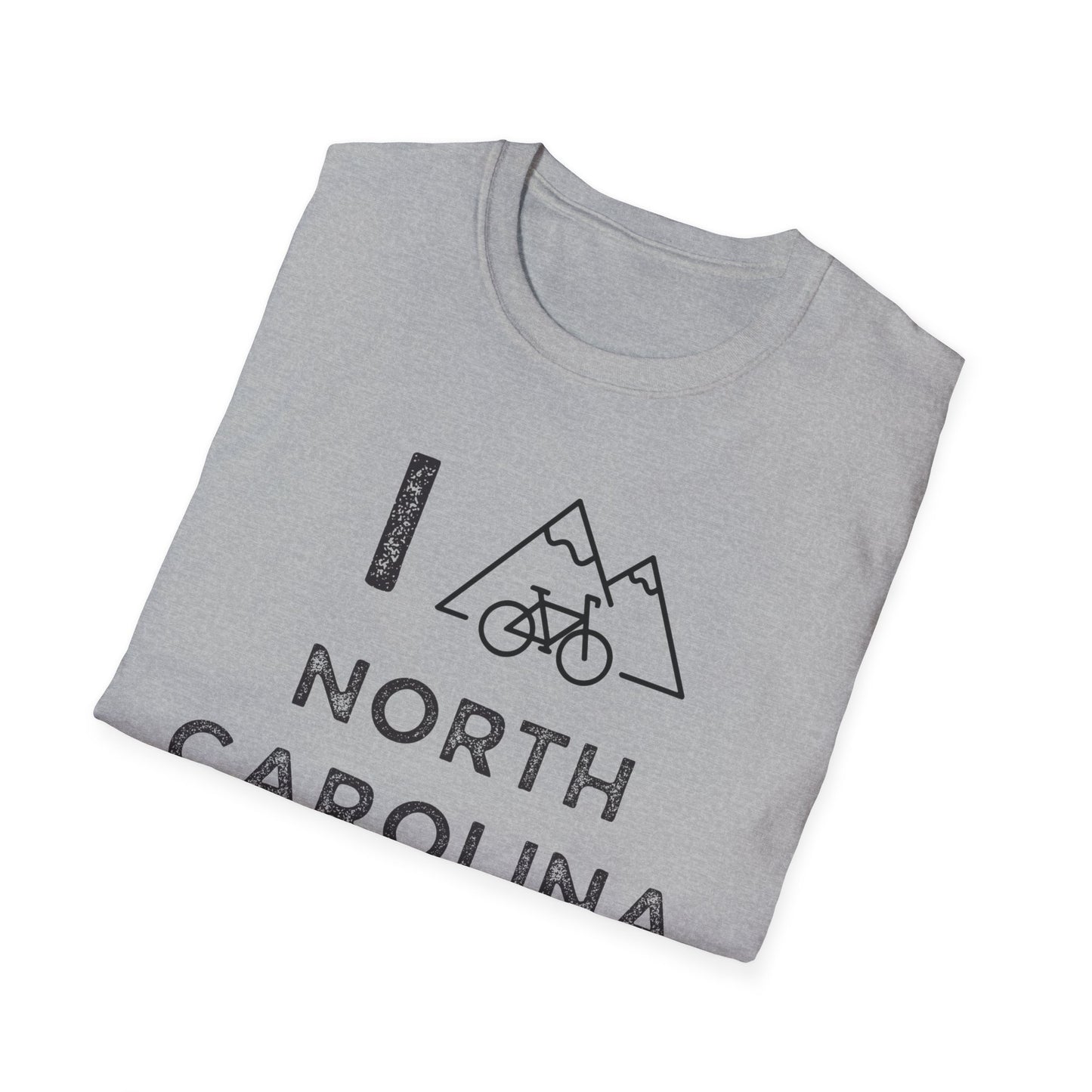 I (Mountain) Bike North Carolina // Unisex Softstyle T-Shirt