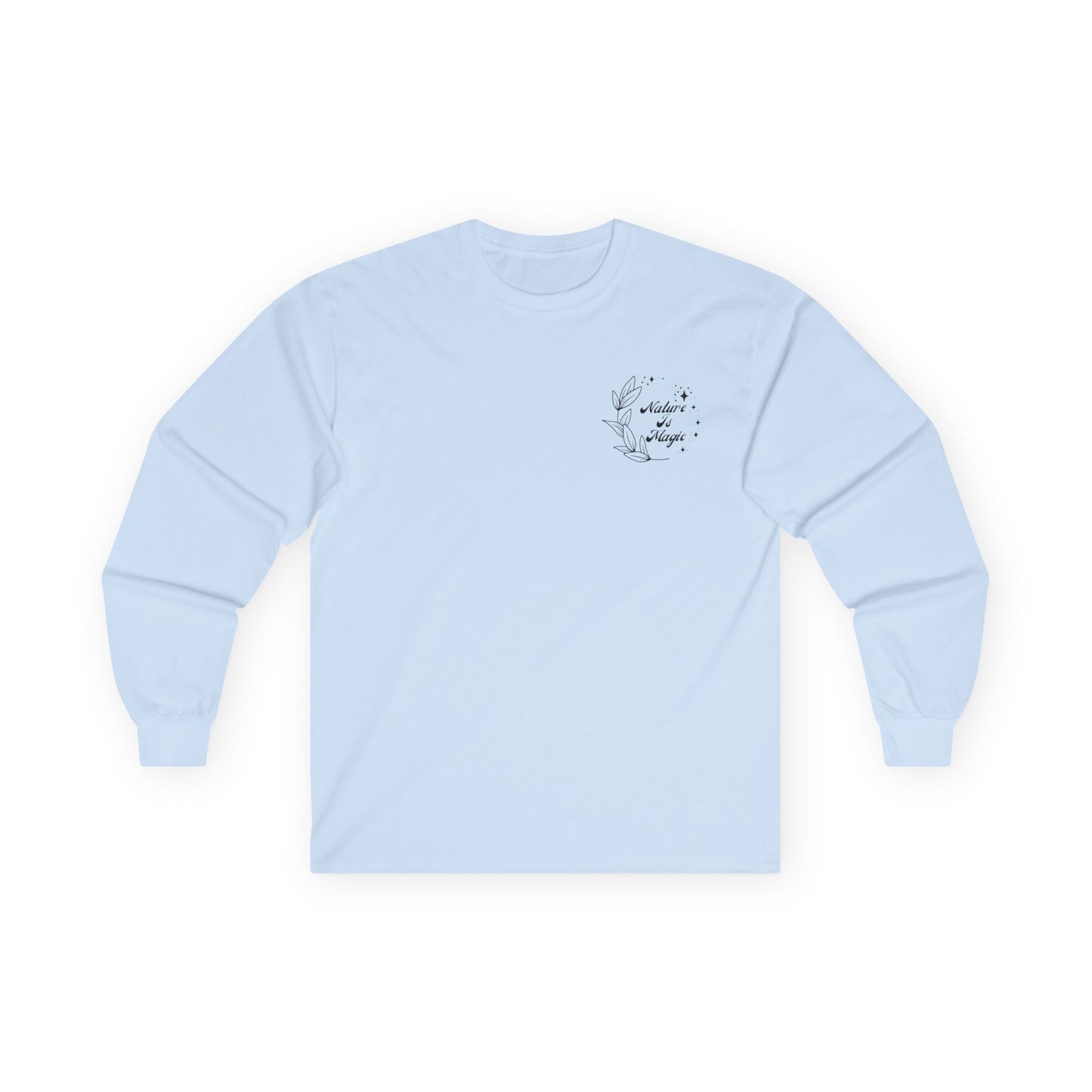 Nature is Magic - Pocket Placement // Unisex Ultra Cotton Long Sleeve Tee - Embrace Nature's Beauty