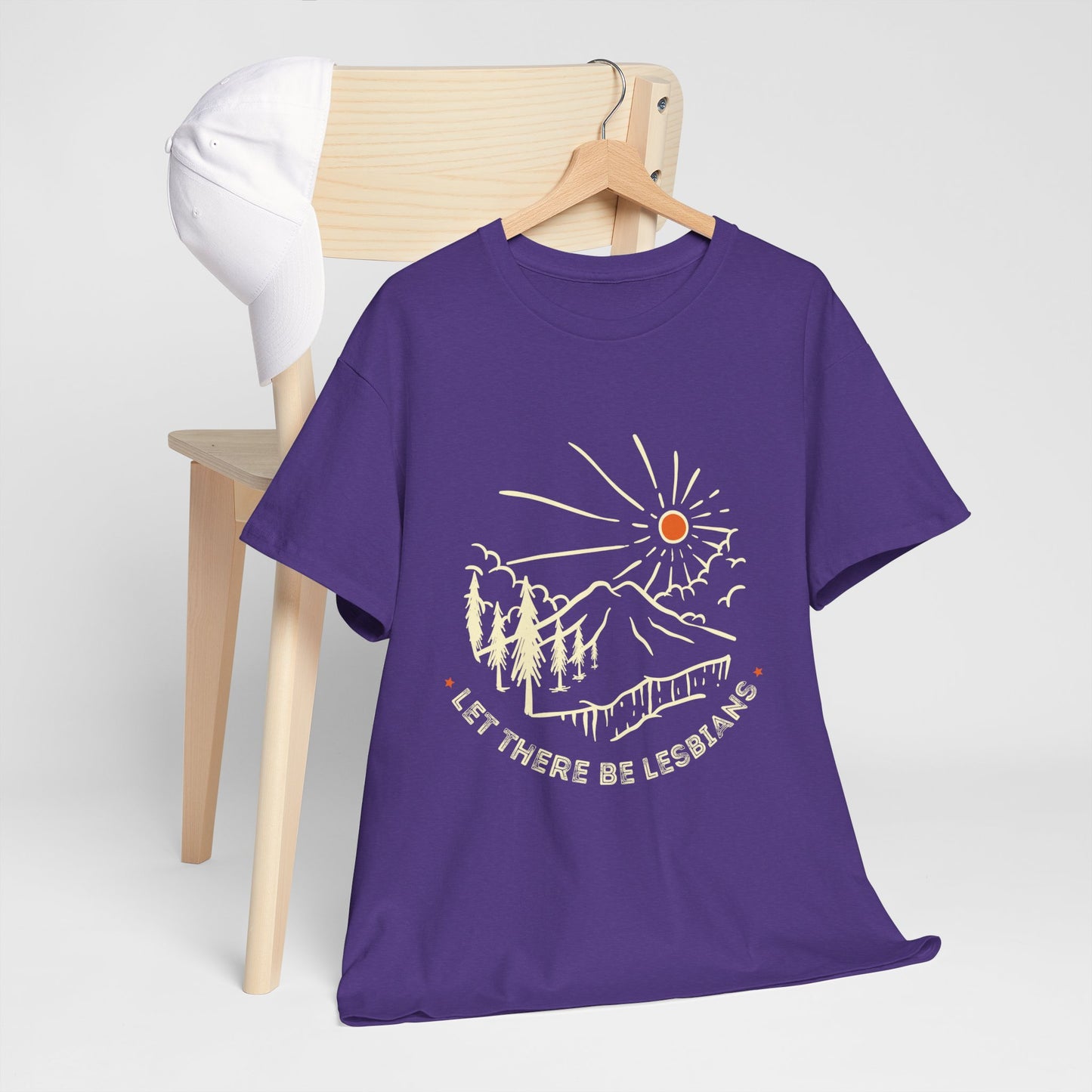 Let There Be Lesbians // Unisex Heavy Cotton Tee - Pride Fashion Statement T-Shirt