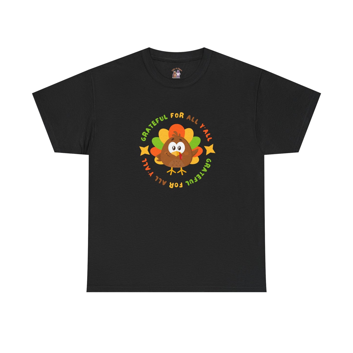 Grateful for All Y'all with Turkey // Unisex Jersey Short Sleeve Tee