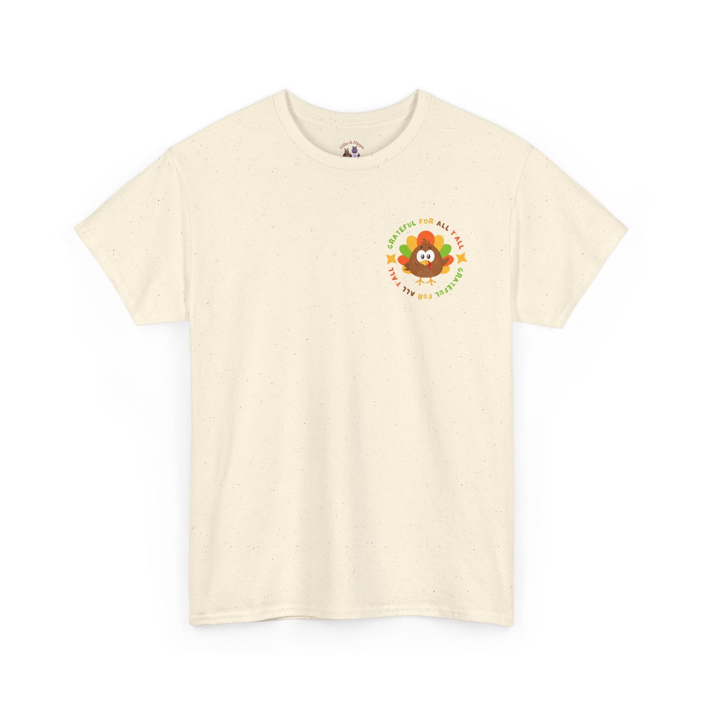 Grateful for All Y'all with Turkey // Pocket Placement // Unisex Jersey Short Sleeve Tee