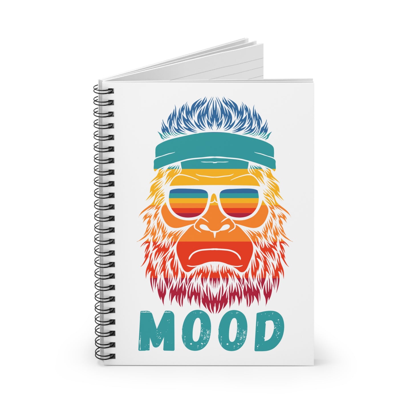 Bigfoot Mood // Spiral Notebook - Ruled Line