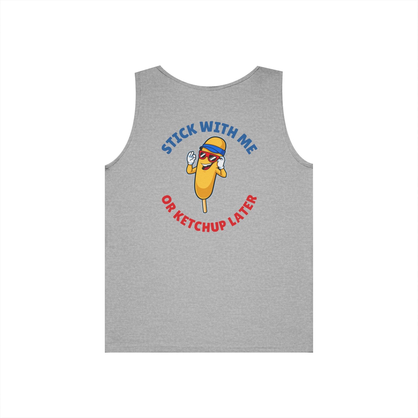 Corndog Season Unisex Heavy Cotton Tank Top - Fun Summer Apparel