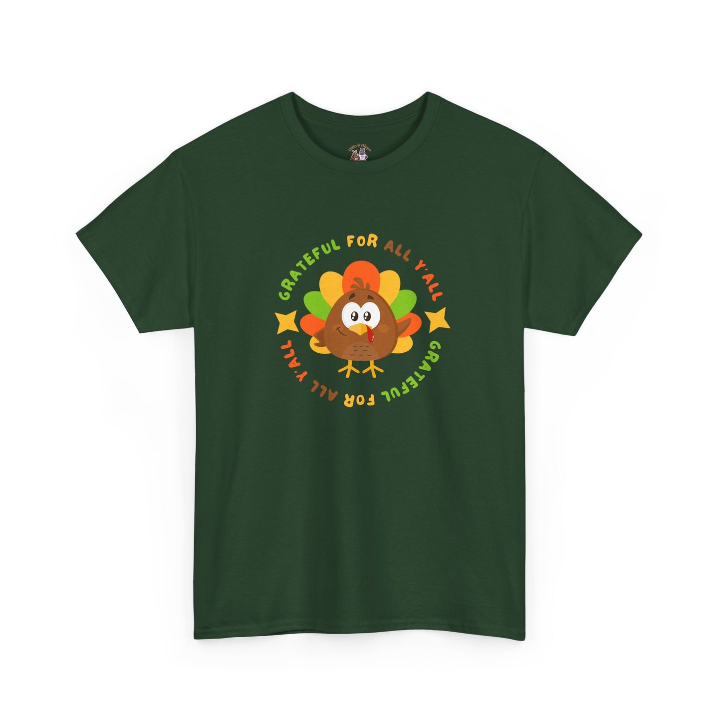 Grateful for All Y'all with Turkey // Unisex Jersey Short Sleeve Tee