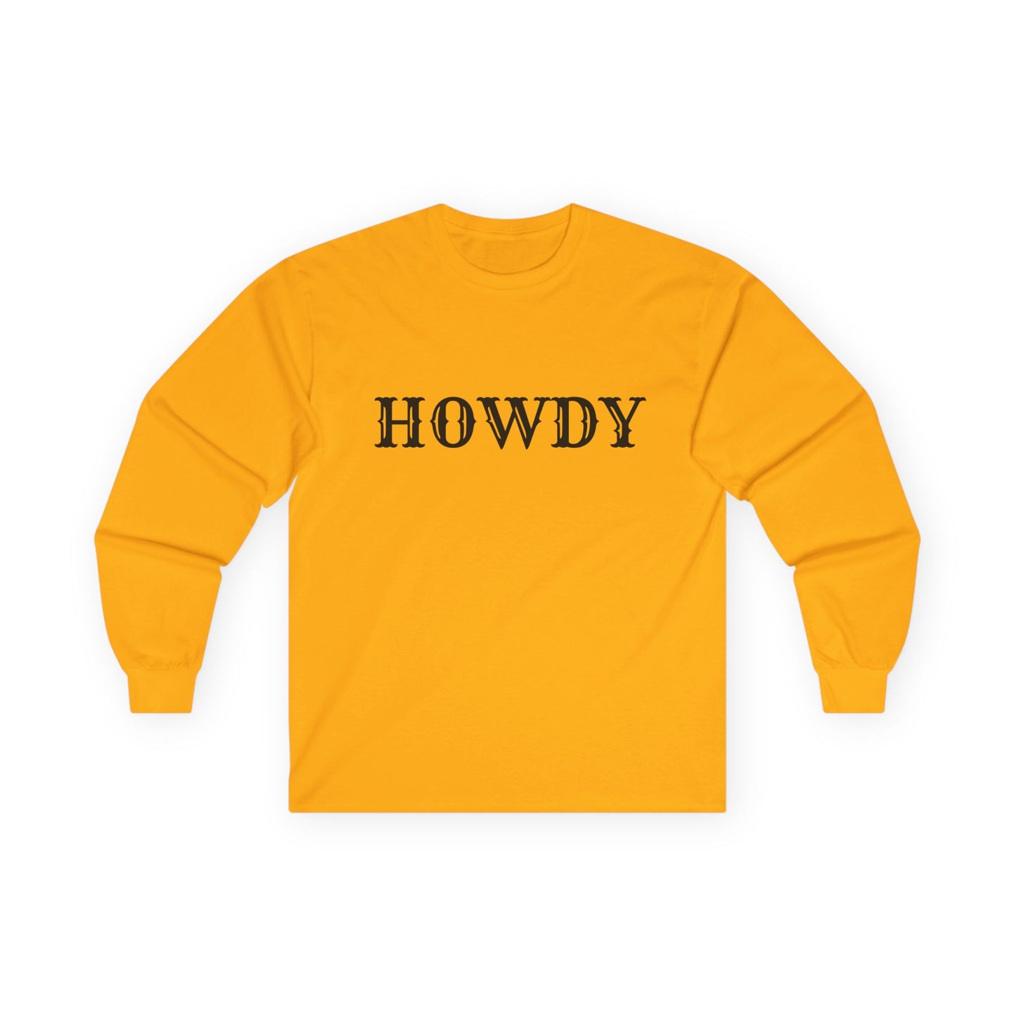 Howdy & Adios // Unisex Long Sleeve Tee | Casual Cotton Top for Friends & Farewells