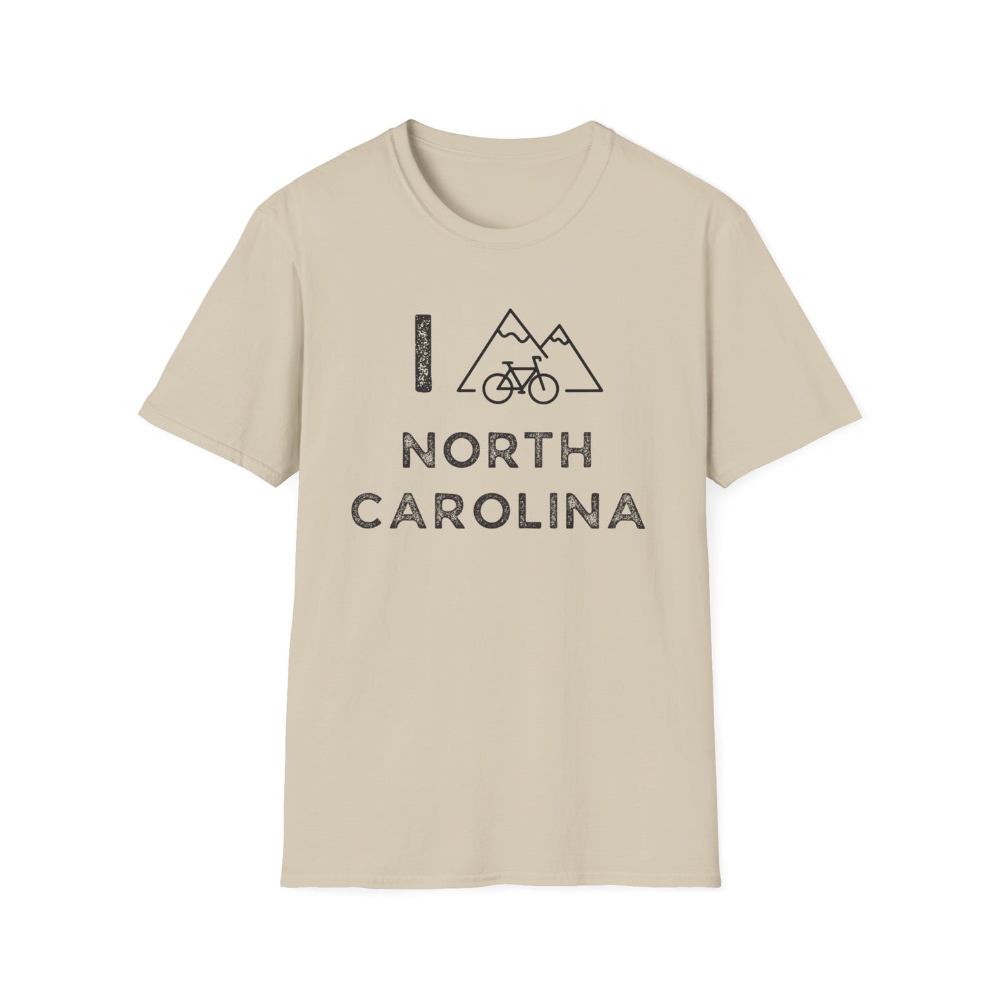 I (Mountain) Bike North Carolina // Unisex Softstyle T-Shirt