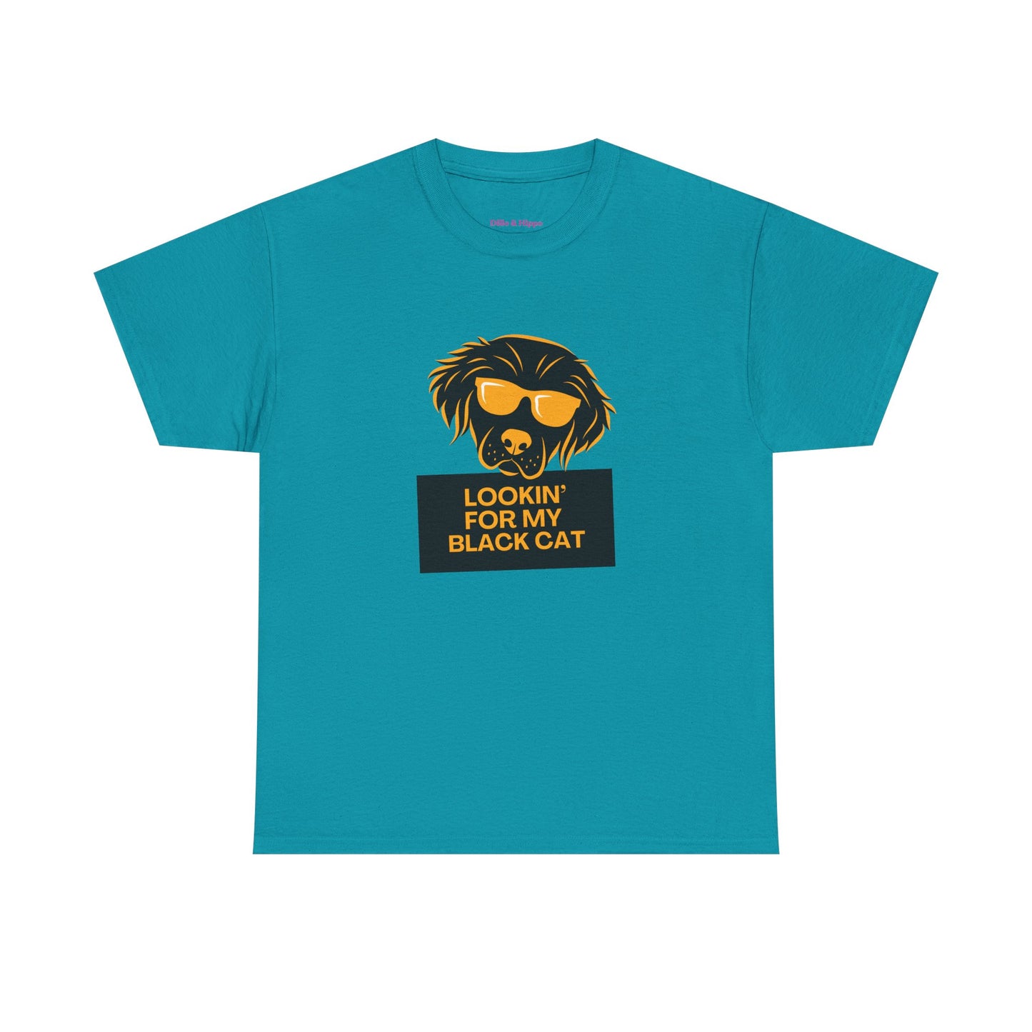 Golden Retriever with Sign // Unisex Heavy Cotton Tee