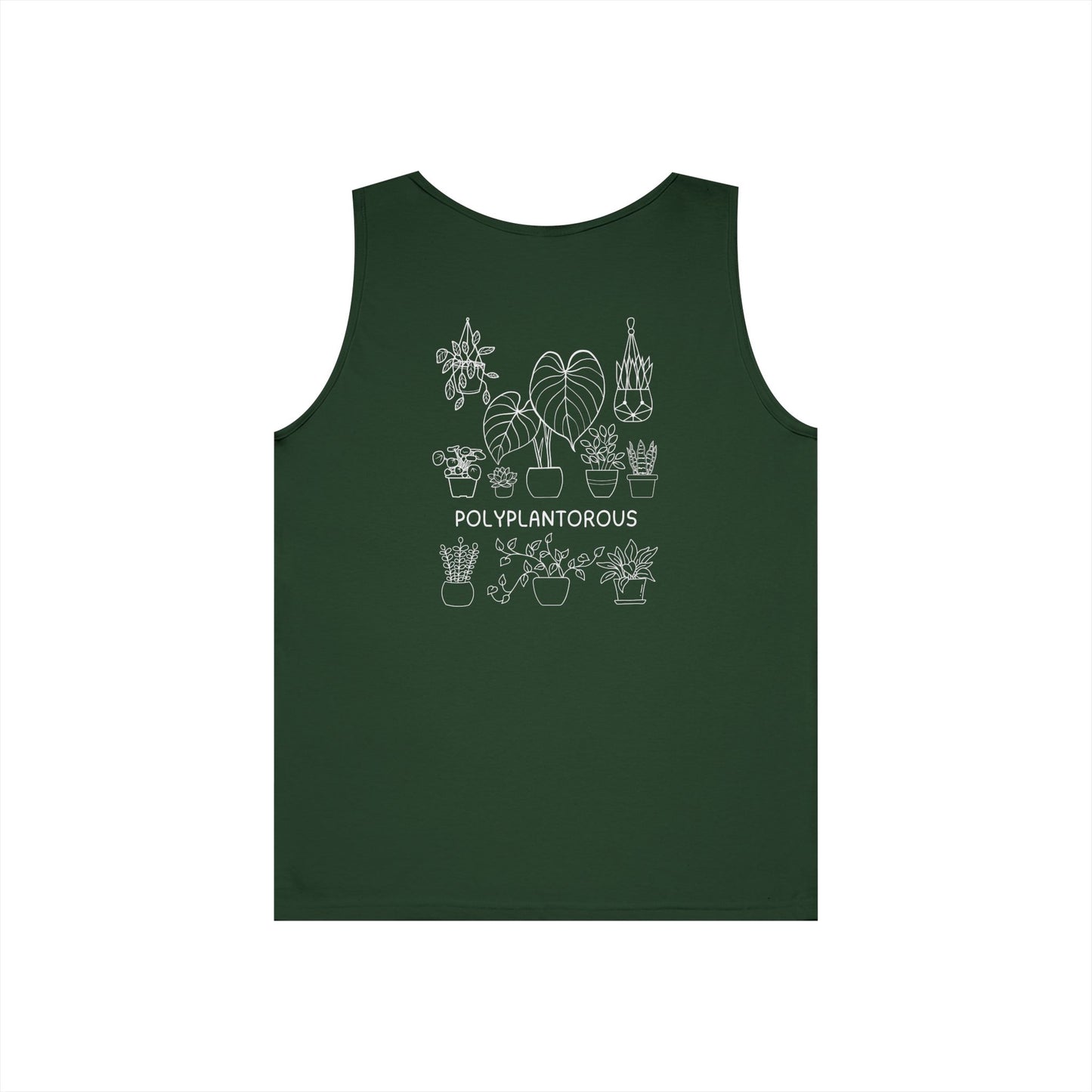 polyPLANTorous // Unisex Heavy Cotton Tank Top - Polyplantorous Plant Lover Design