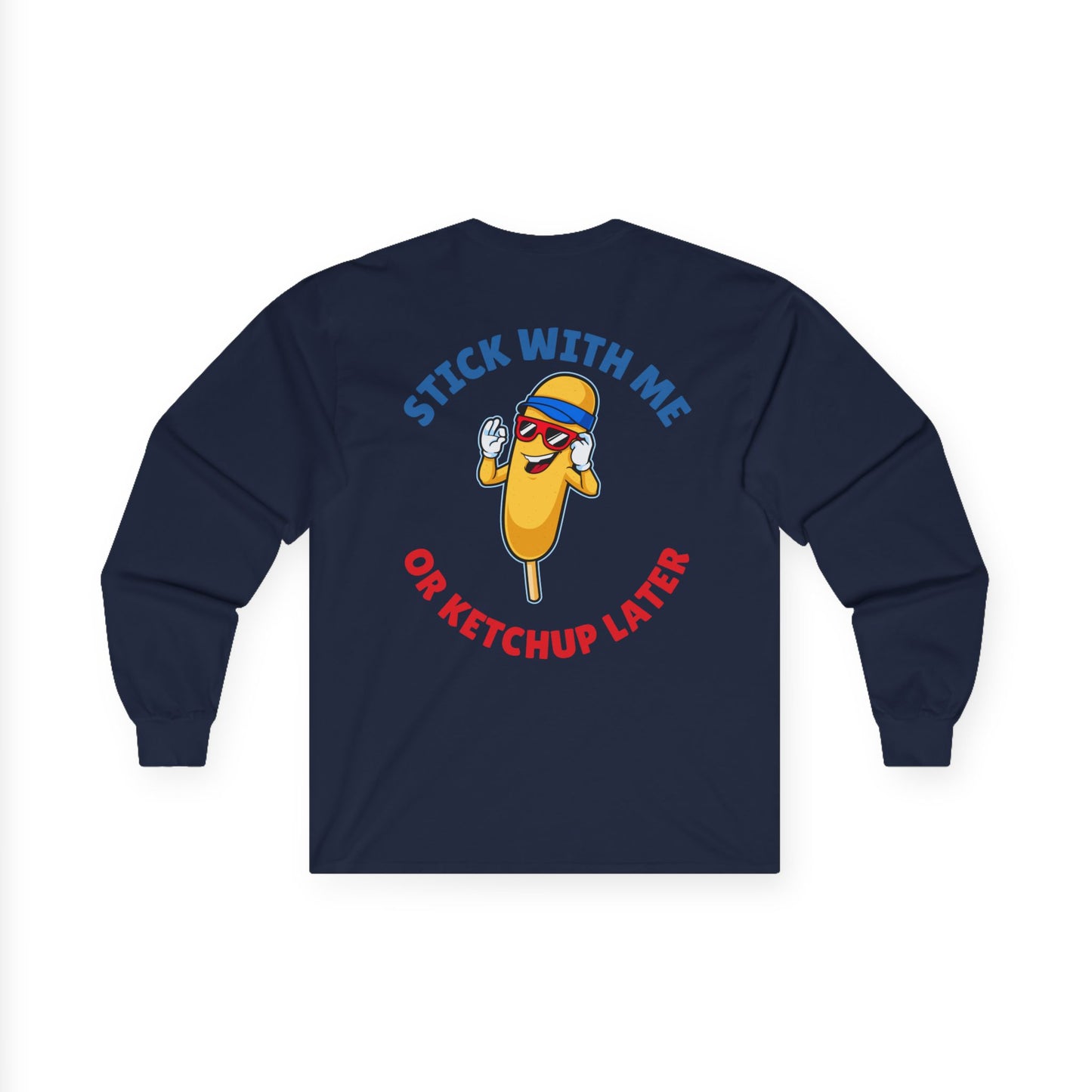 Corndog Season // Long Sleeve Tee - Fun Unisex Apparel for Food Lovers