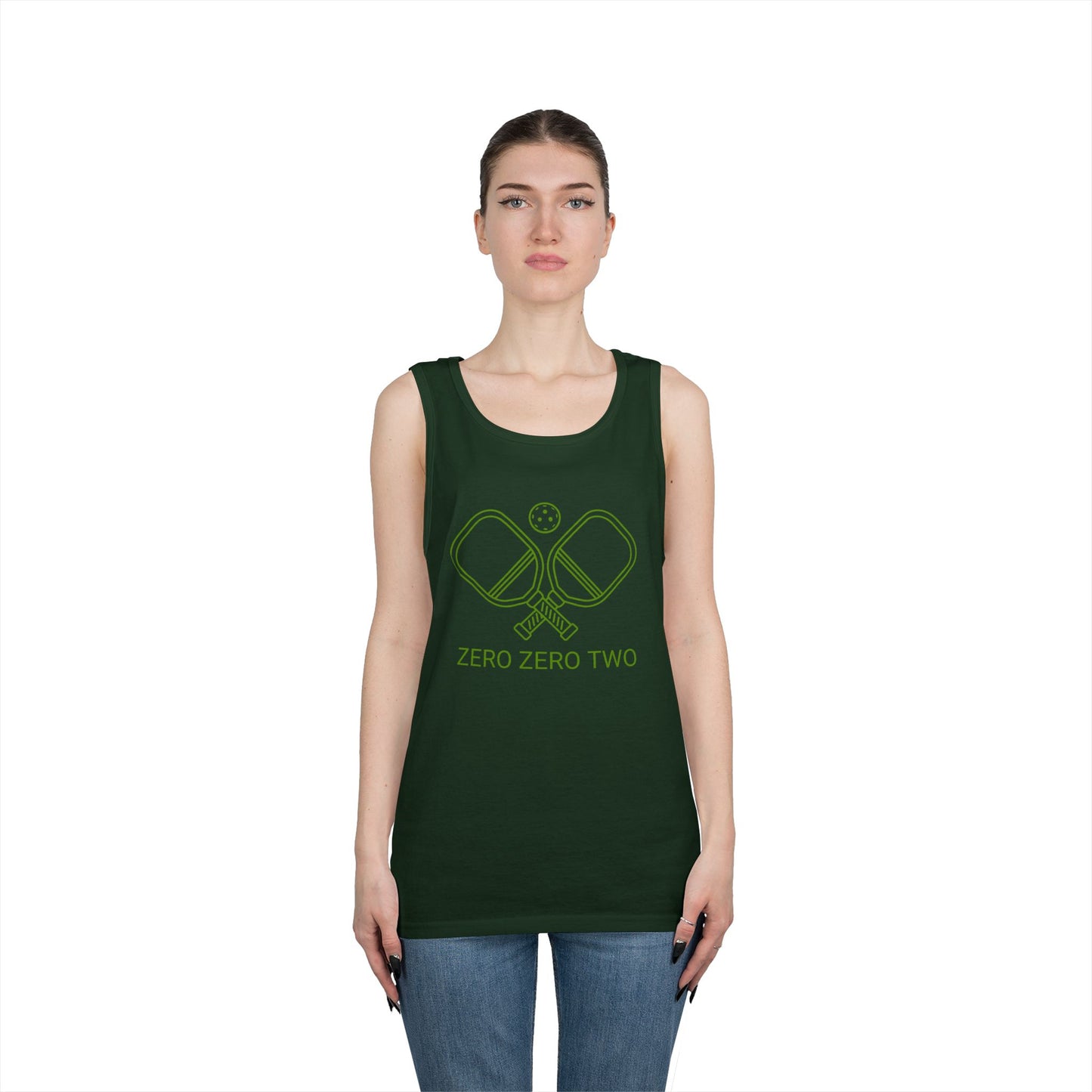 Zero Zero Two Pickleball // Unisex Heavy Cotton Tank Top