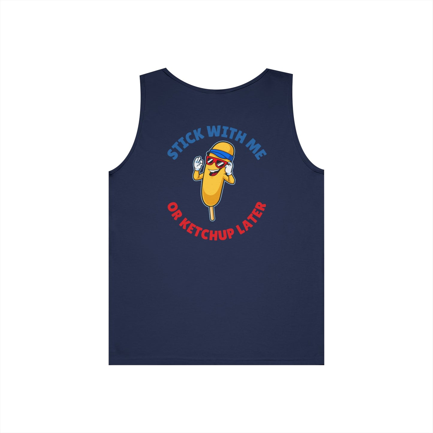 Corndog Season Unisex Heavy Cotton Tank Top - Fun Summer Apparel