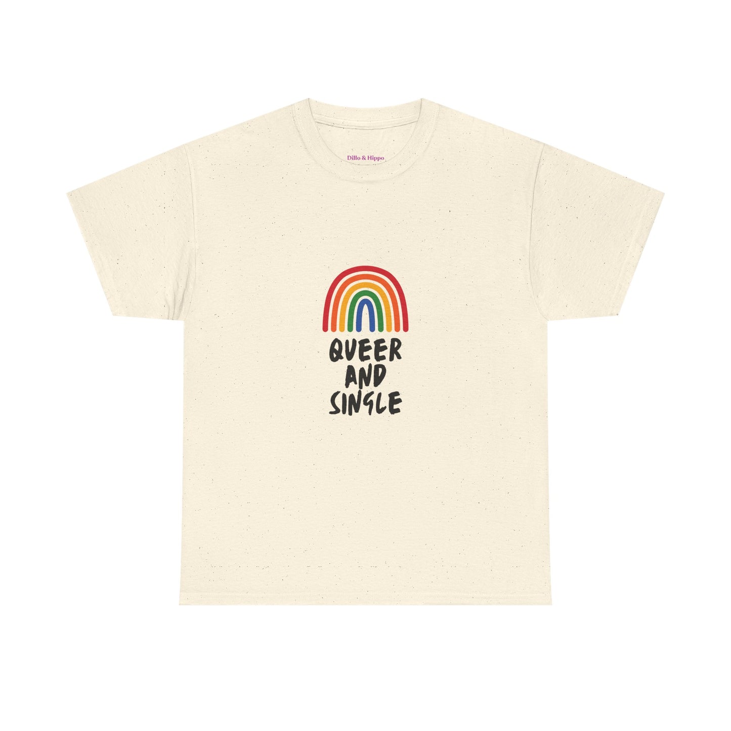 Queer and Single Rainbow // Short Sleeve Tee