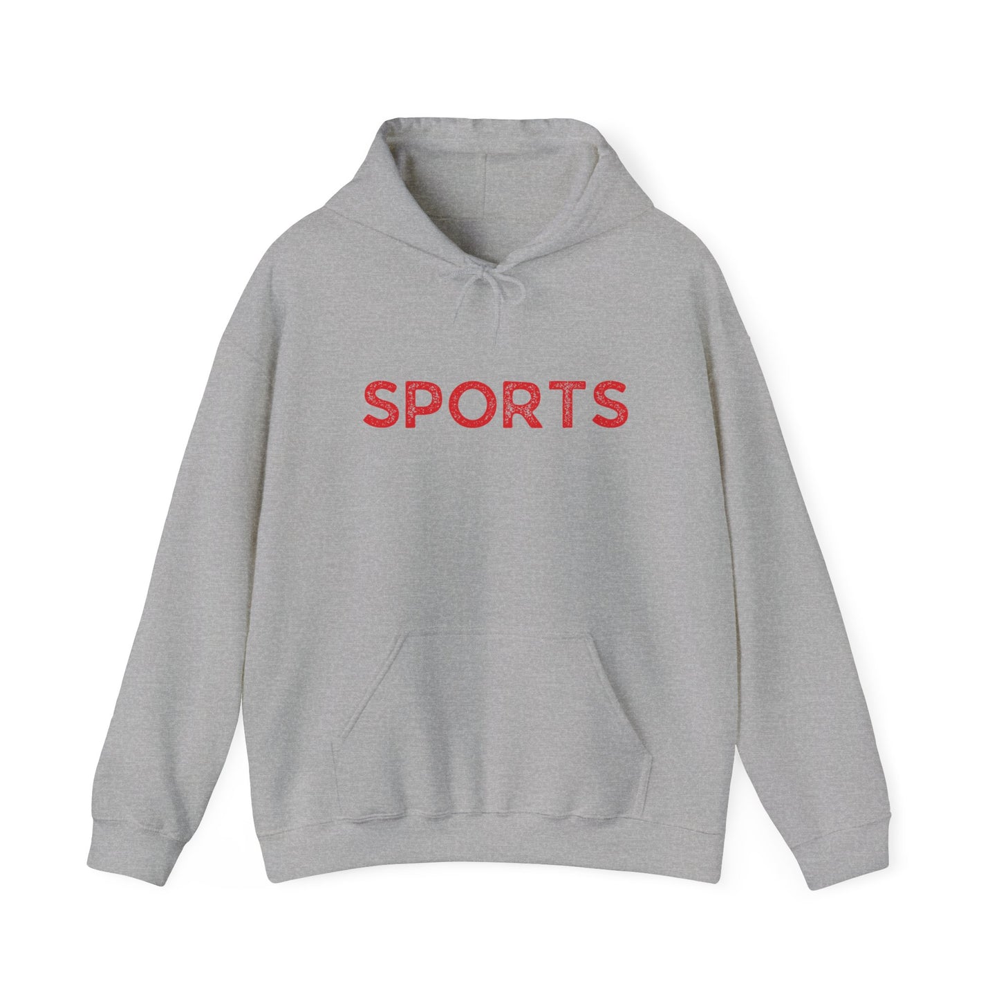 Sports // Unisex Heavy Blend™ Hooded Sweatshirt - Red Text