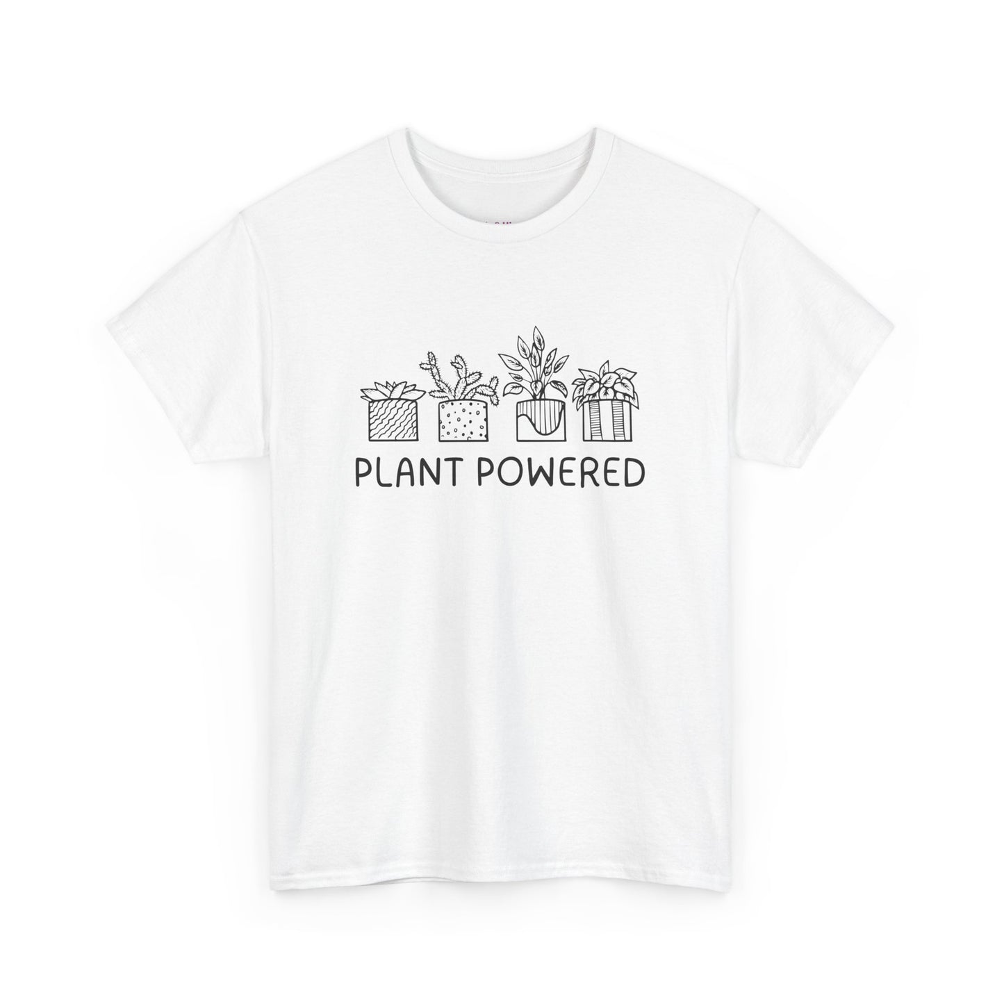 Plant Powered // Unisex Heavy Cotton Tee - Perfect for Everyday Comfort