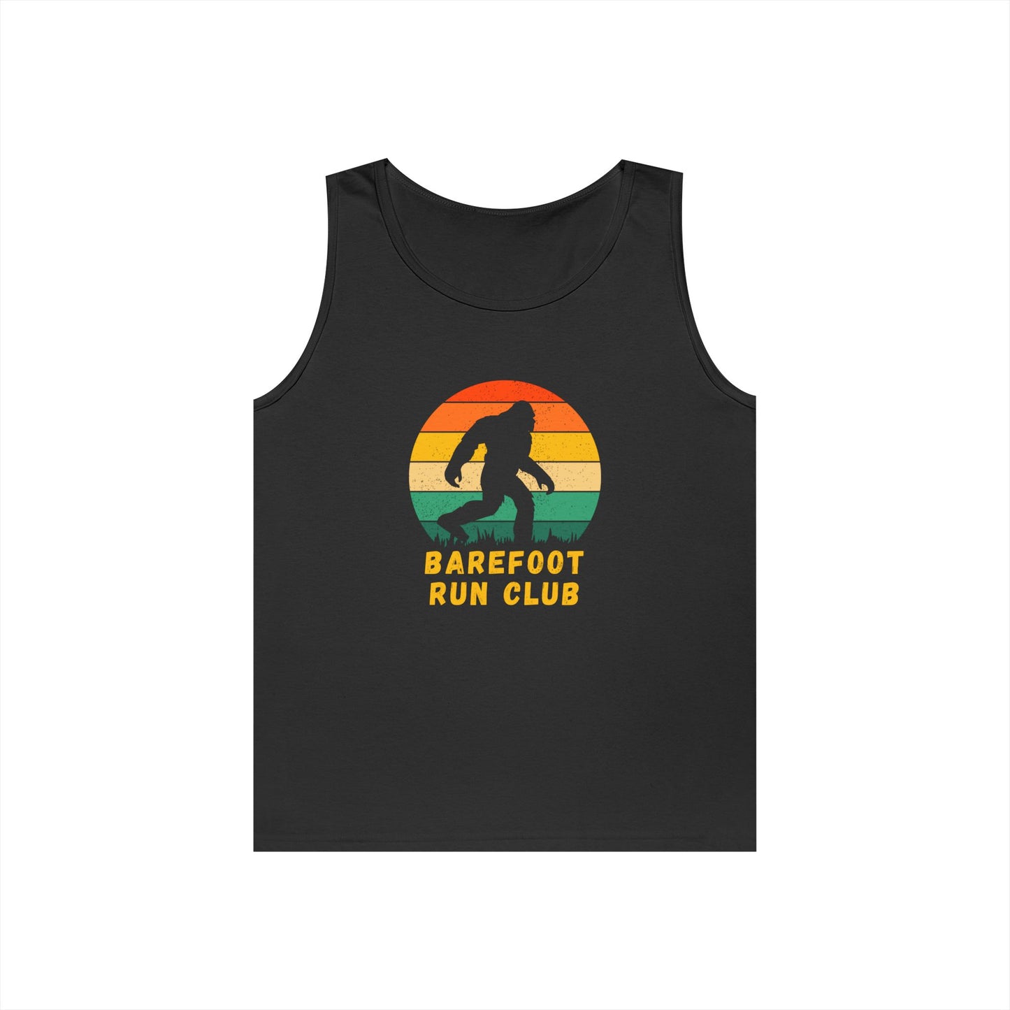 Barefoot Run Club Silhouette // Unisex Heavy Cotton Tank Top