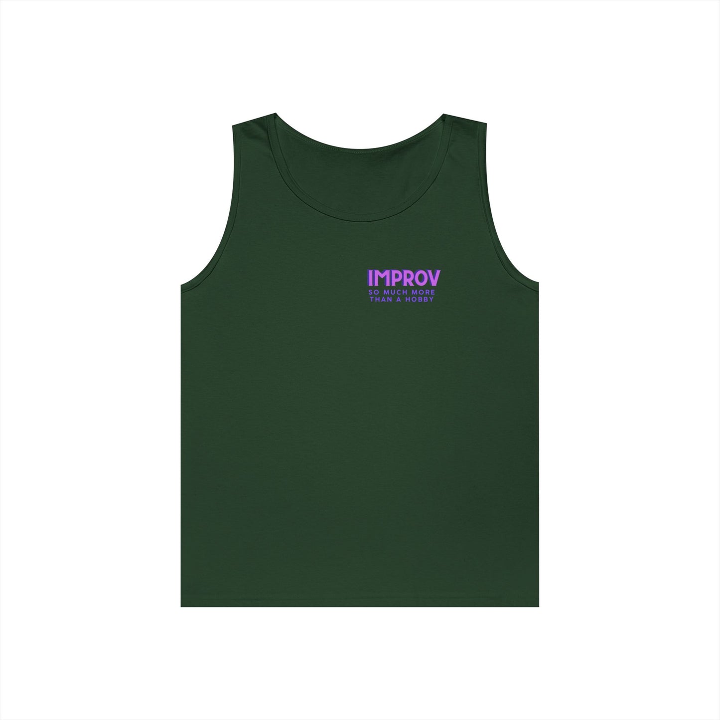 Improv, "Yes, And" Double-sided // Vibes Unisex Heavy Cotton Tank Top