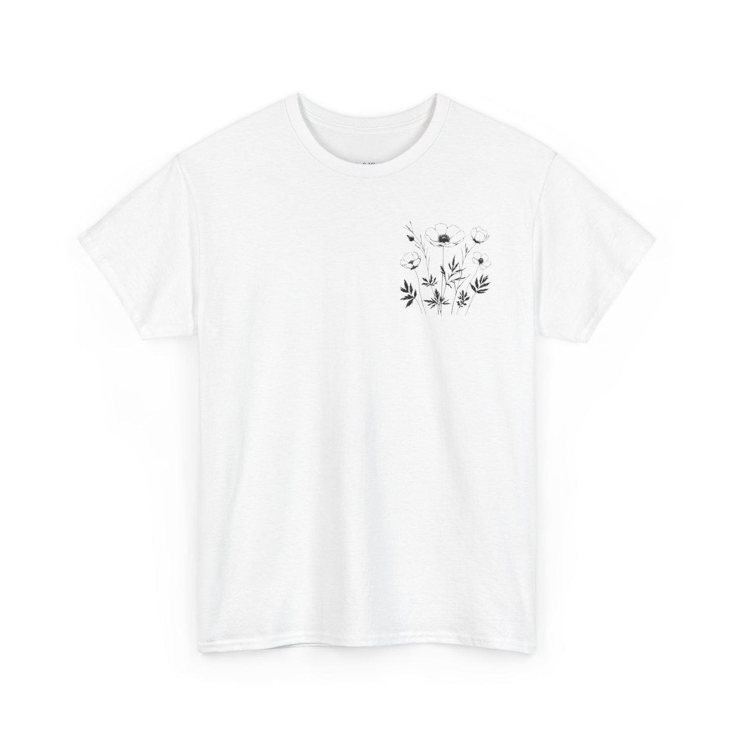 We're Rooting For You - Flowers // Unisex Heavy Cotton Tee - Perfect for Everyday Comfort