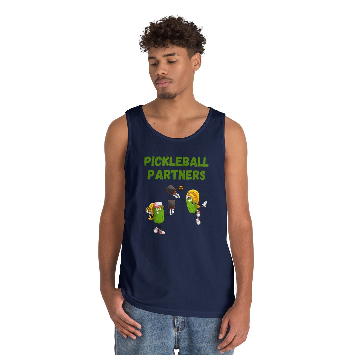 Pickleball Partners 3 // Unisex Heavy Cotton Tank Top