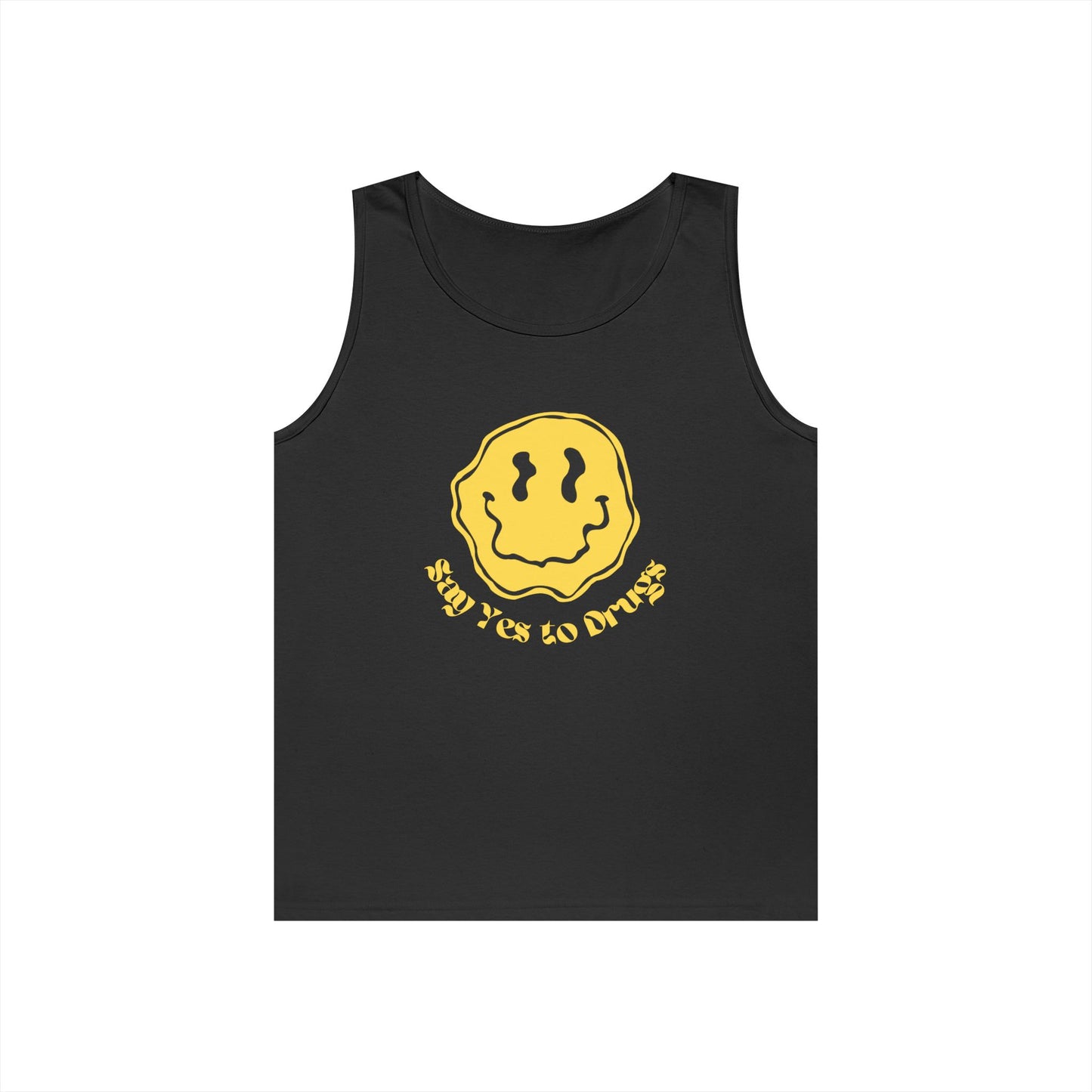 "Say Yes to Drugs" Smiley Graphic // Unisex Heavy Cotton Tank Top