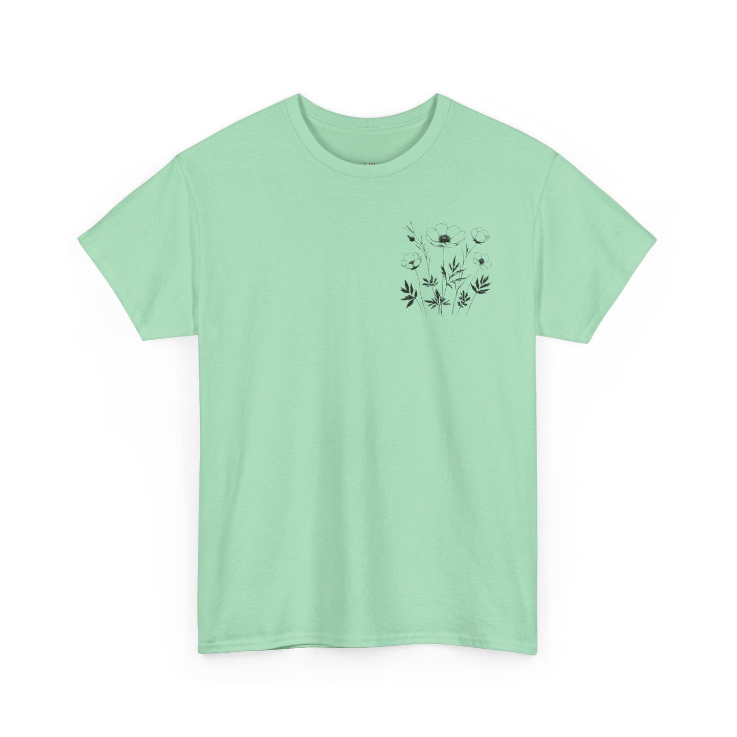 We're Rooting For You - Flowers // Unisex Heavy Cotton Tee - Perfect for Everyday Comfort