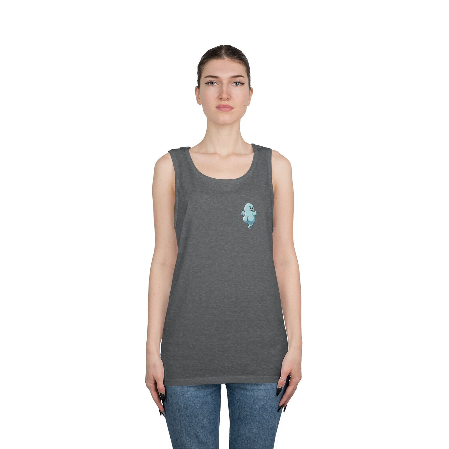 Power Bottom Autumn- Blue Ghost // Playful Tank Top for Unisex