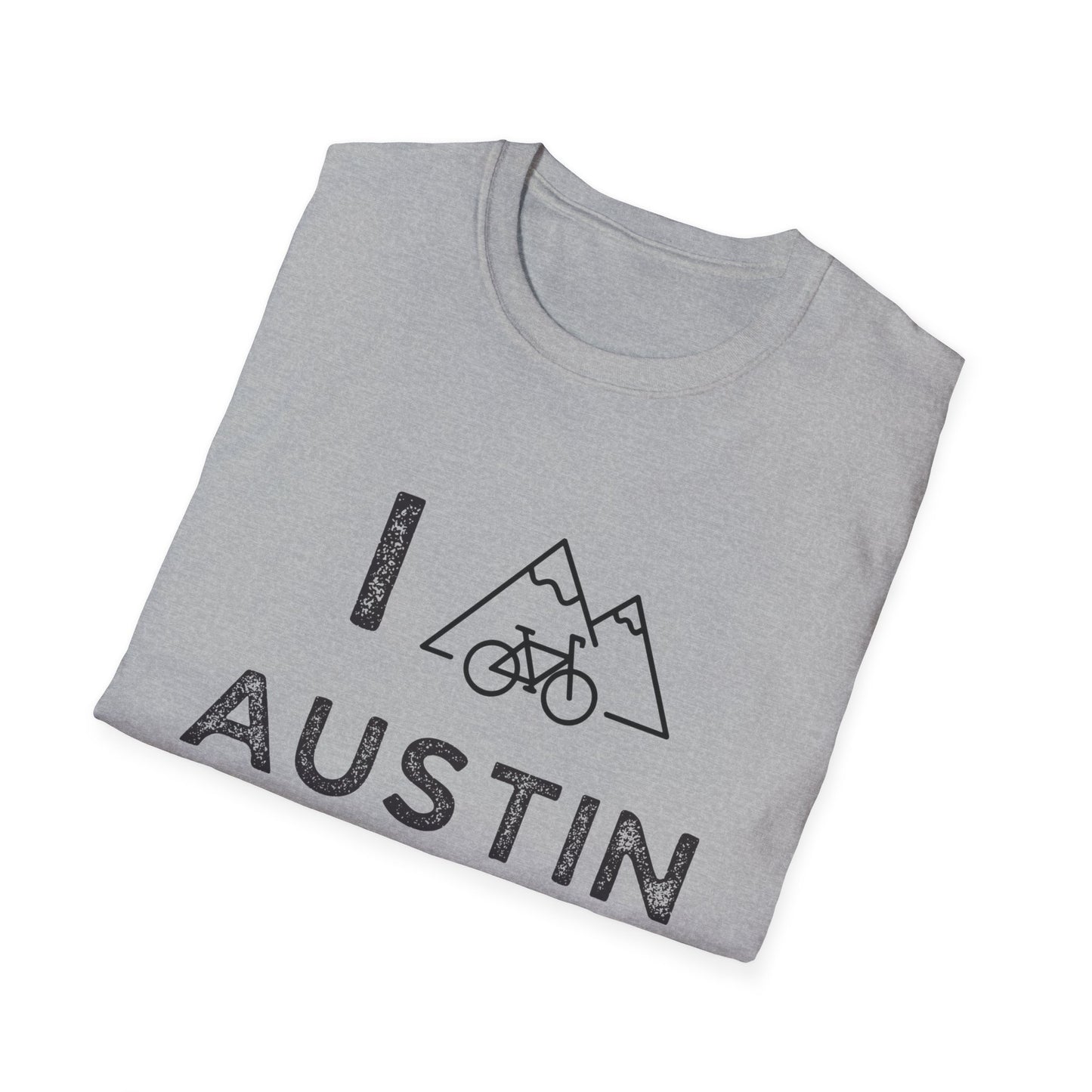 I (Mountain) Bike Austin // Unisex Softstyle T-Shirt