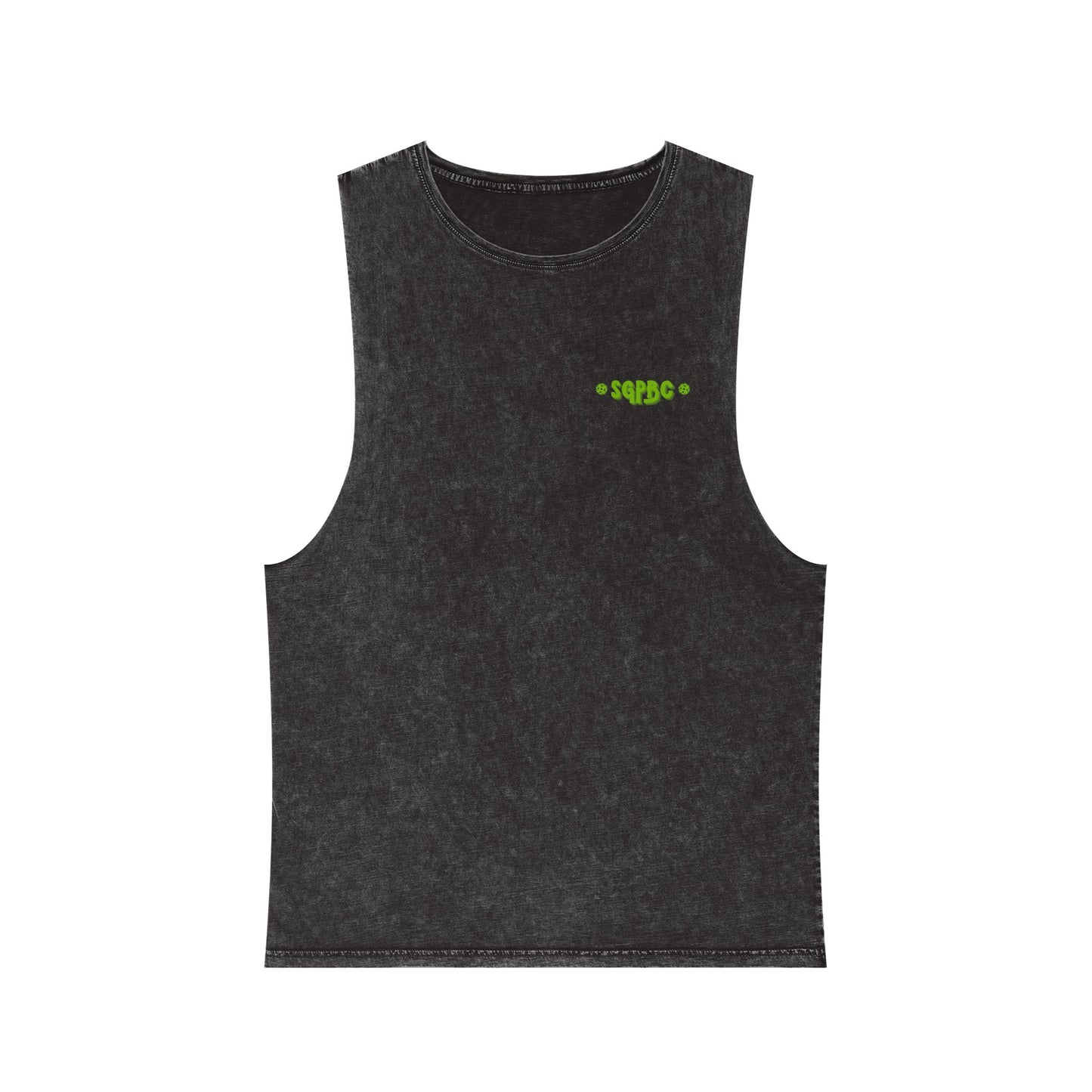 SGPBC Green // Custom Unisex Stonewash Tank Top