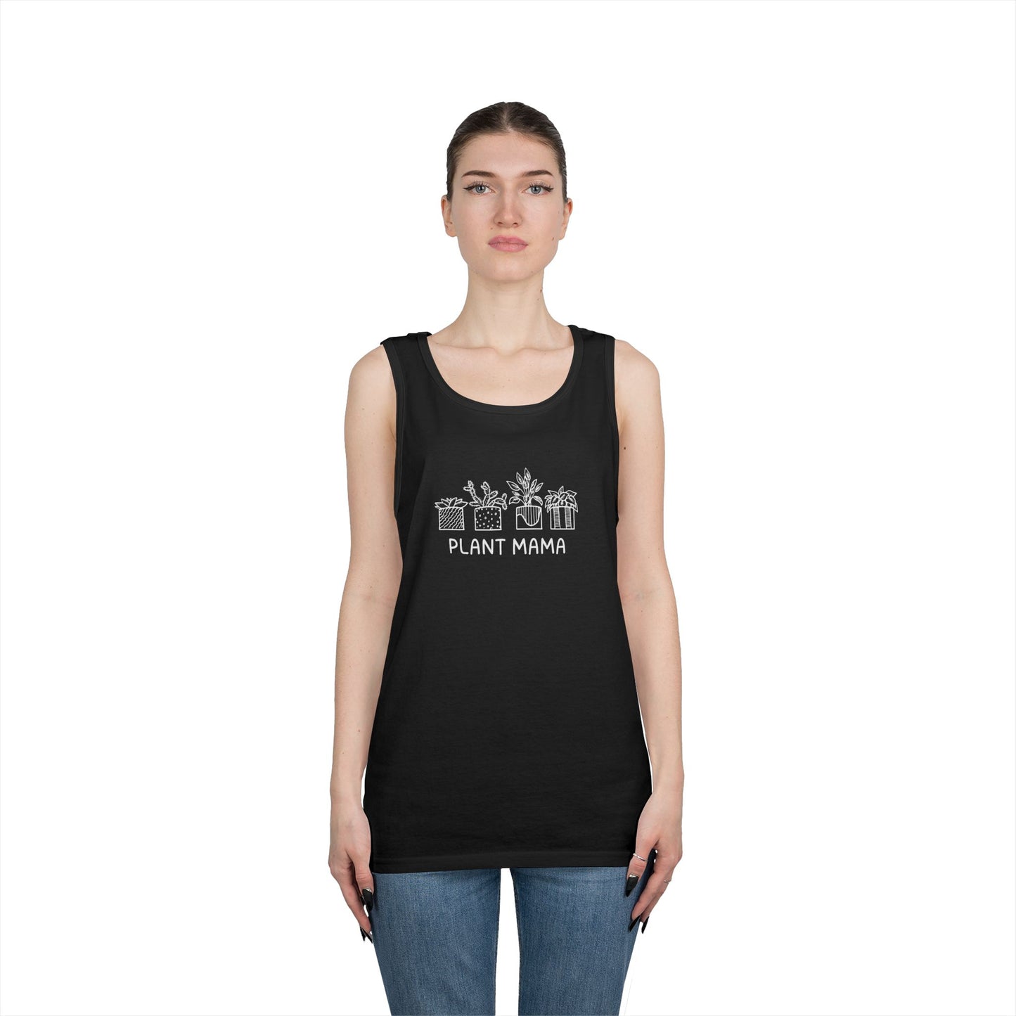 Plant Mama // Unisex Heavy Cotton Tank Top - Perfect for Garden Lovers