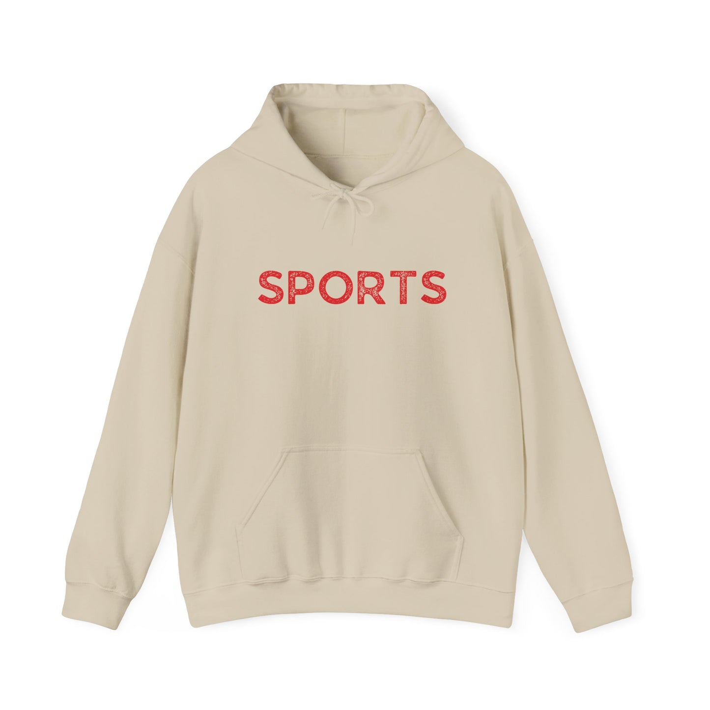 Sports // Unisex Heavy Blend™ Hooded Sweatshirt - Red Text