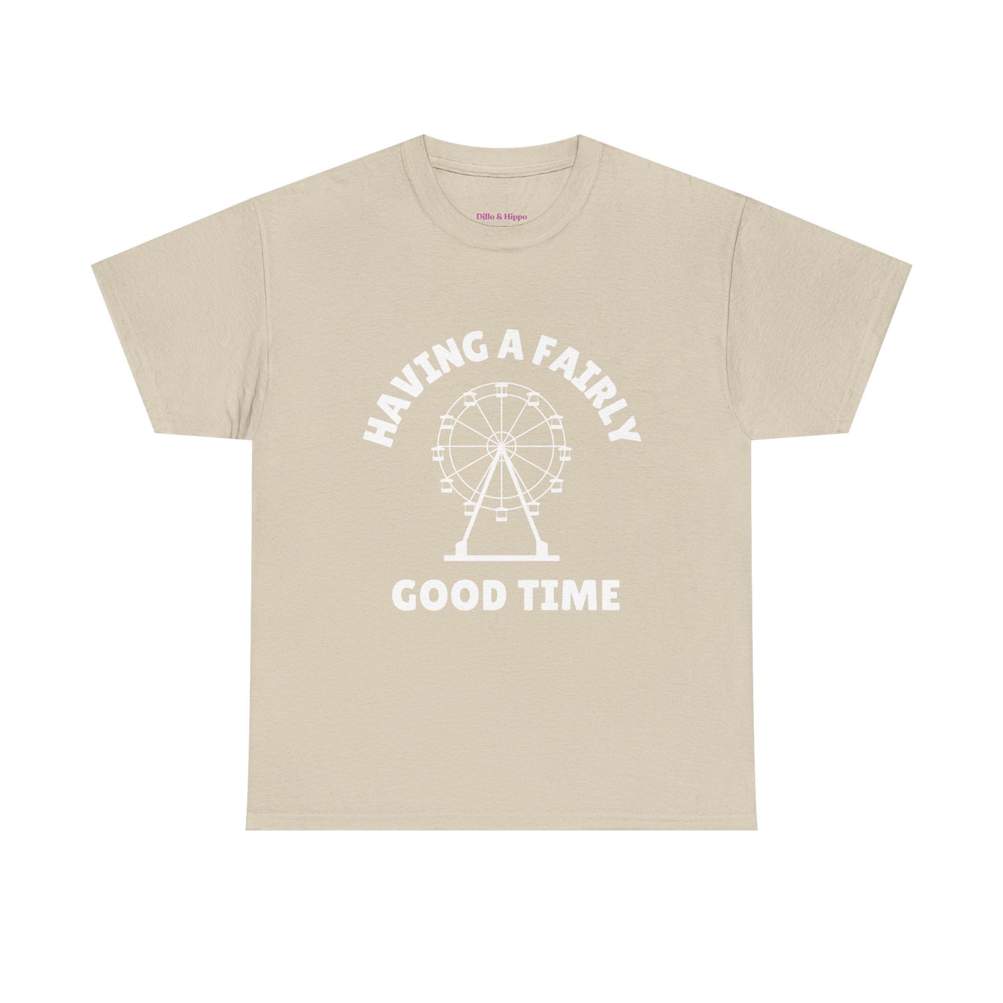Having A Fairly Good Time // Ferris Wheel Good Time Punny Unisex Heavy Cotton Tee