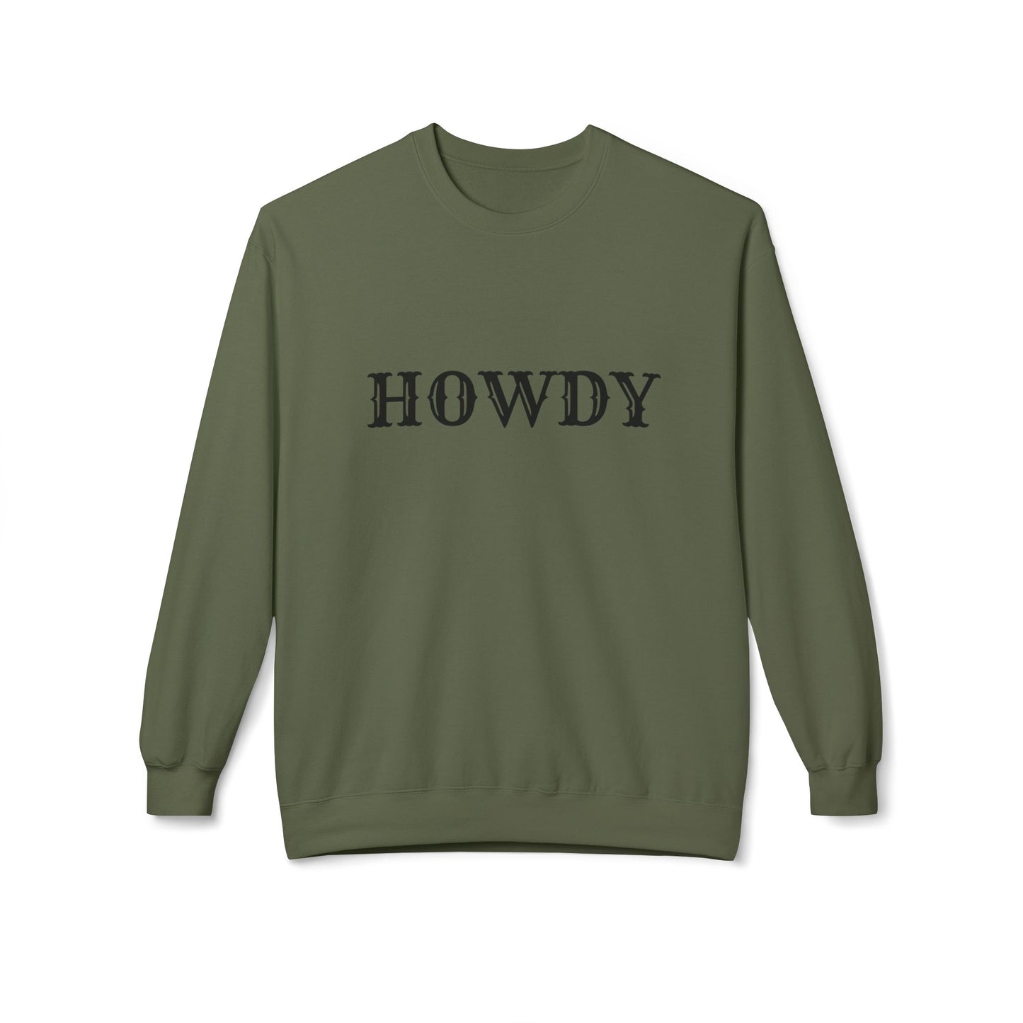 Howdy // Unisex Midweight Softstyle Fleece Crewneck Sweatshirt