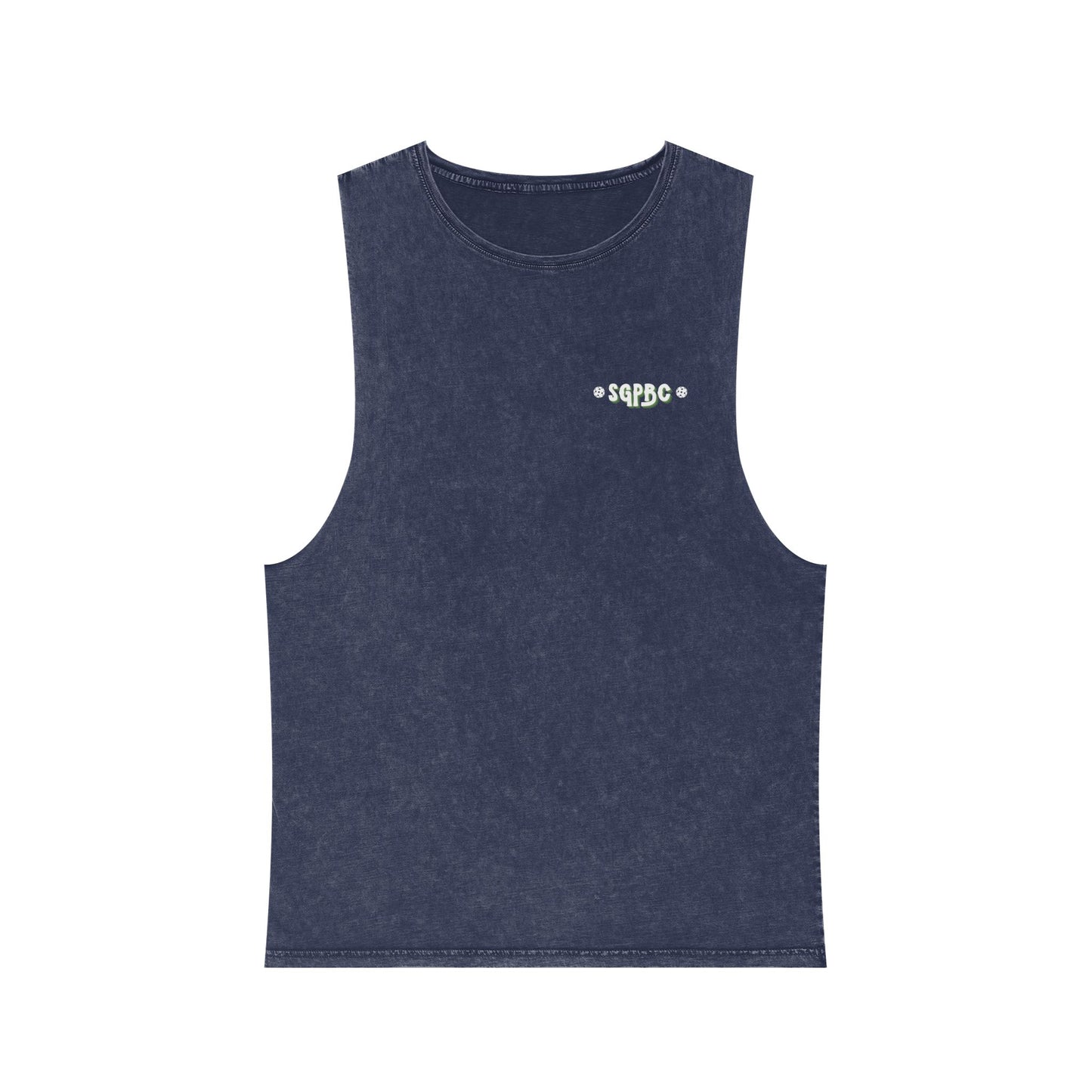 SGPBC White // Custom Unisex Stonewash Tank Top