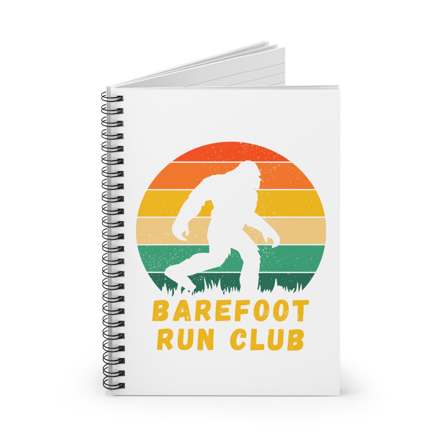 Barefoot Run Club // Spiral Notebook - Ruled Line