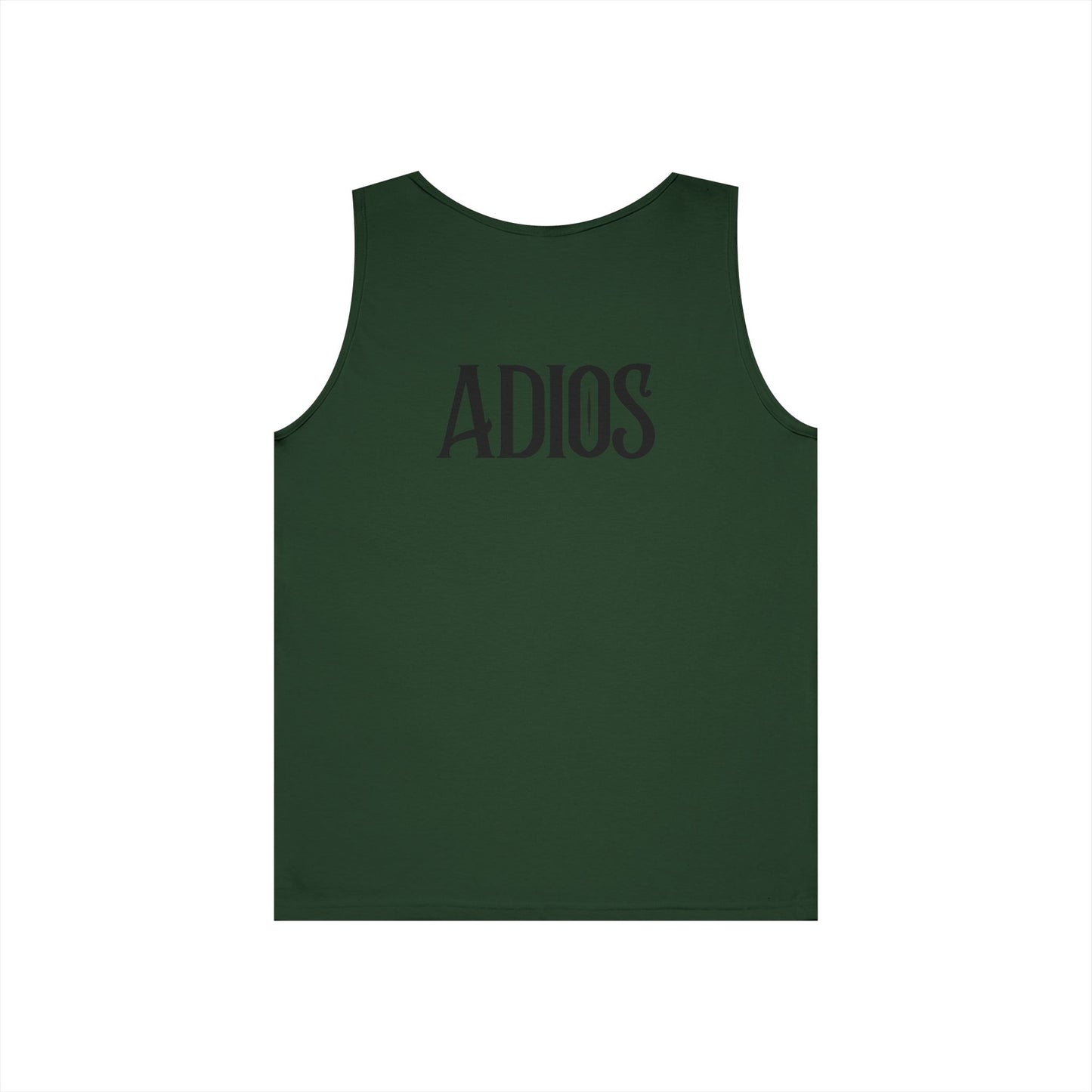 Howdy & Adios // Unisex Heavy Cotton Tank Top - Casual Summer Wear for Outdoors