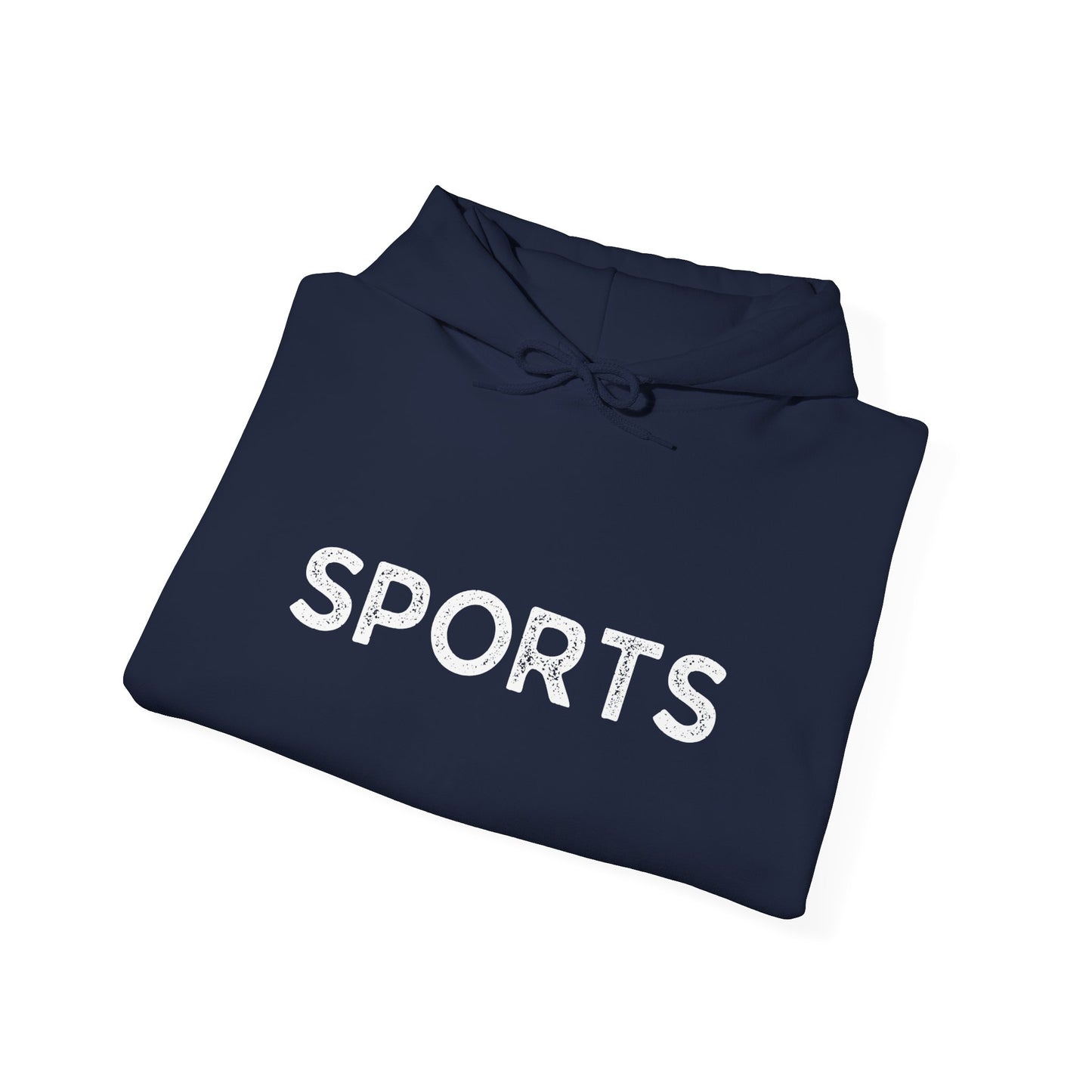 Sports // Unisex Heavy Blend™ Hooded Sweatshirt - White Text