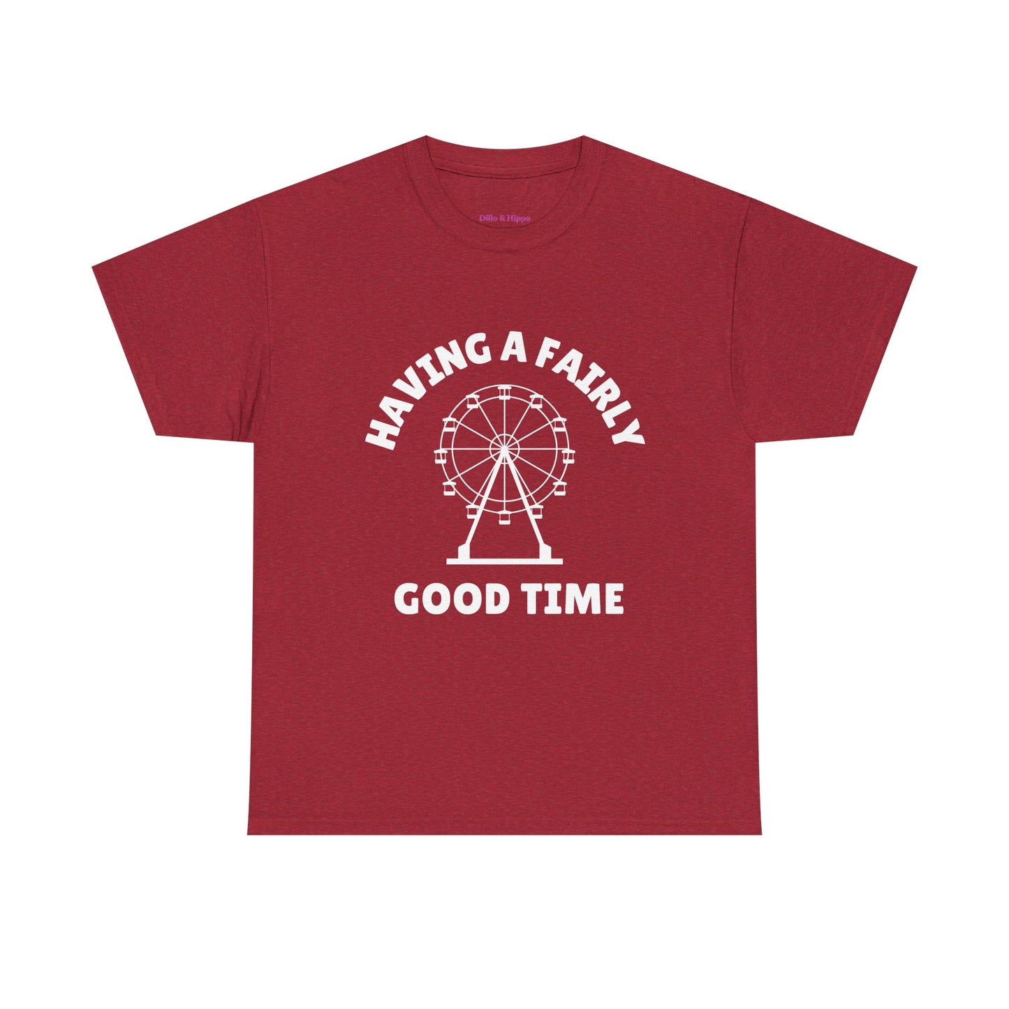 Having A Fairly Good Time // Ferris Wheel Good Time Punny Unisex Heavy Cotton Tee