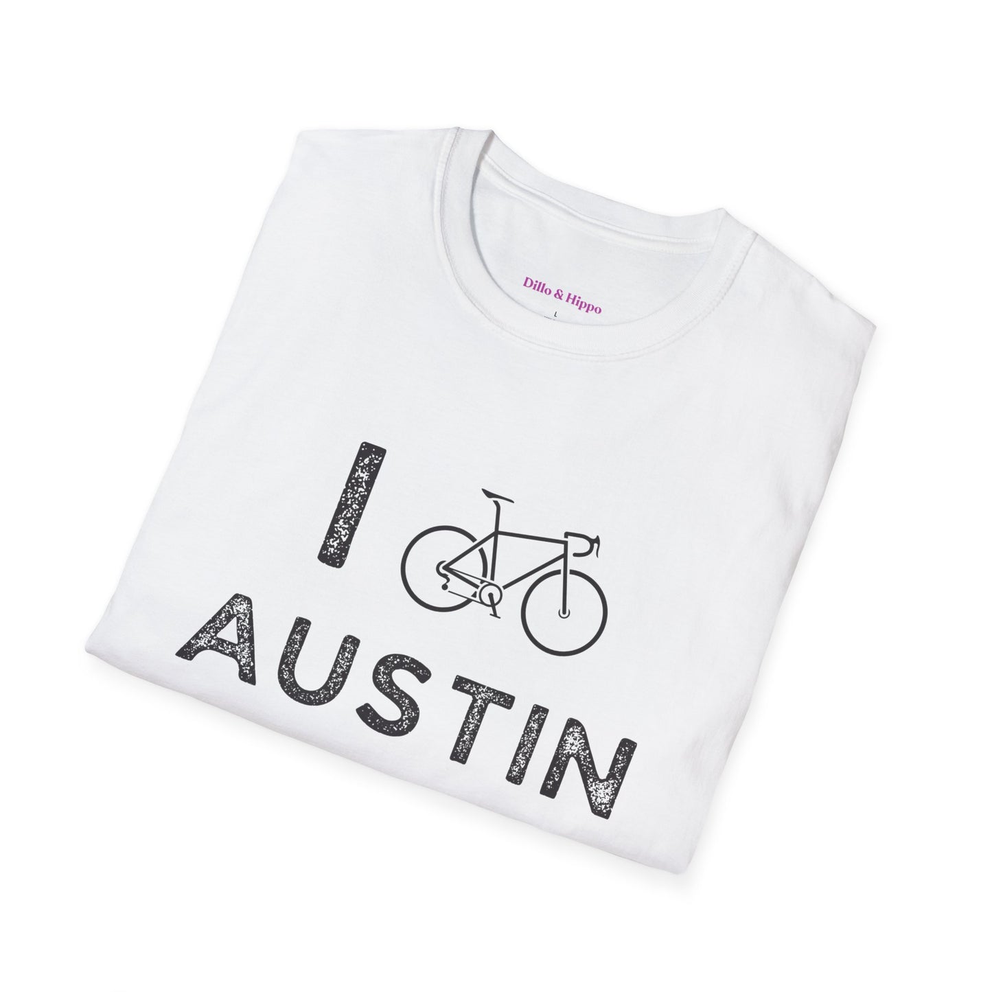 I (Road) Bike Austin // Unisex Softstyle T-Shirt