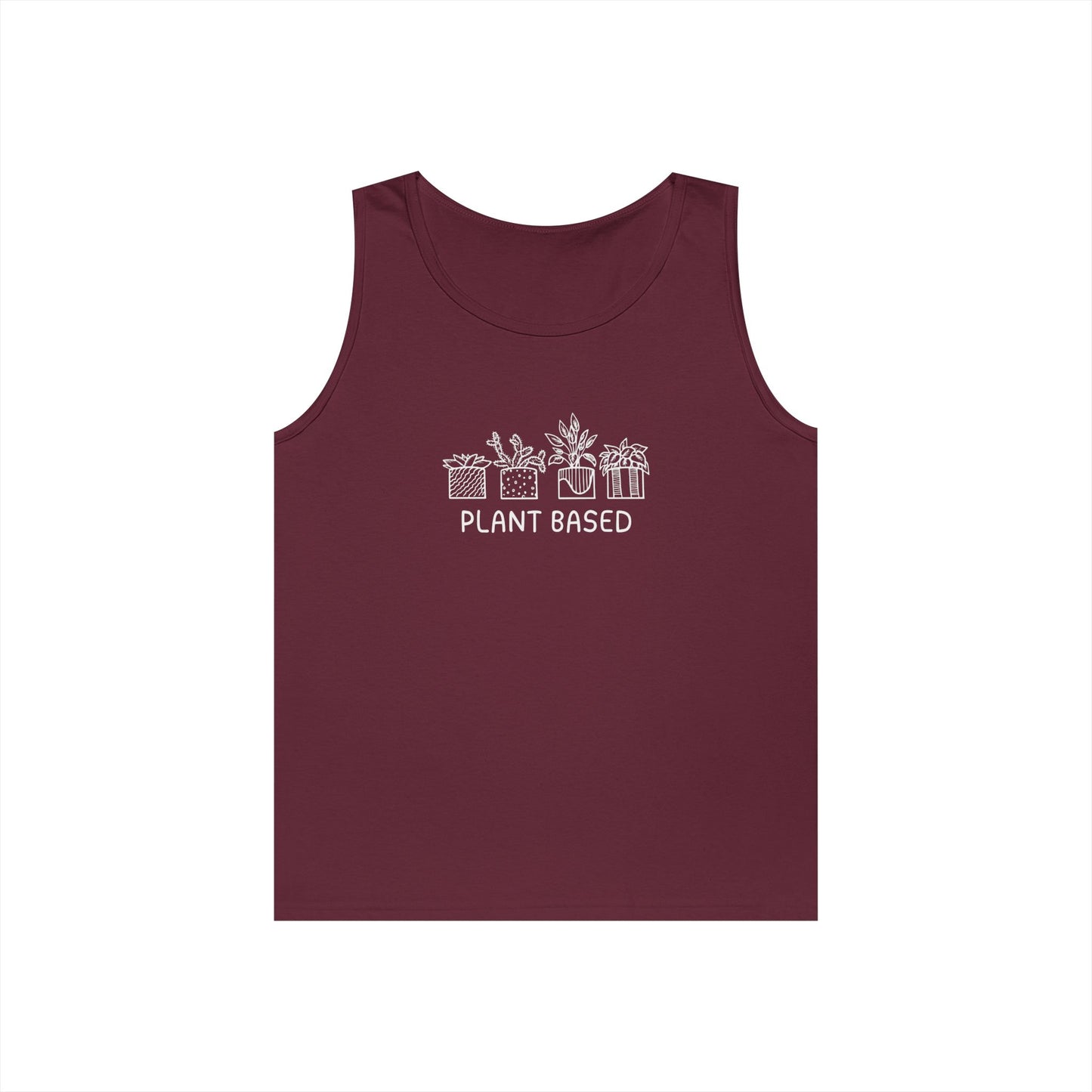 Plant Based // Unisex Heavy Cotton Tank Top - Perfect for Eco Lovers