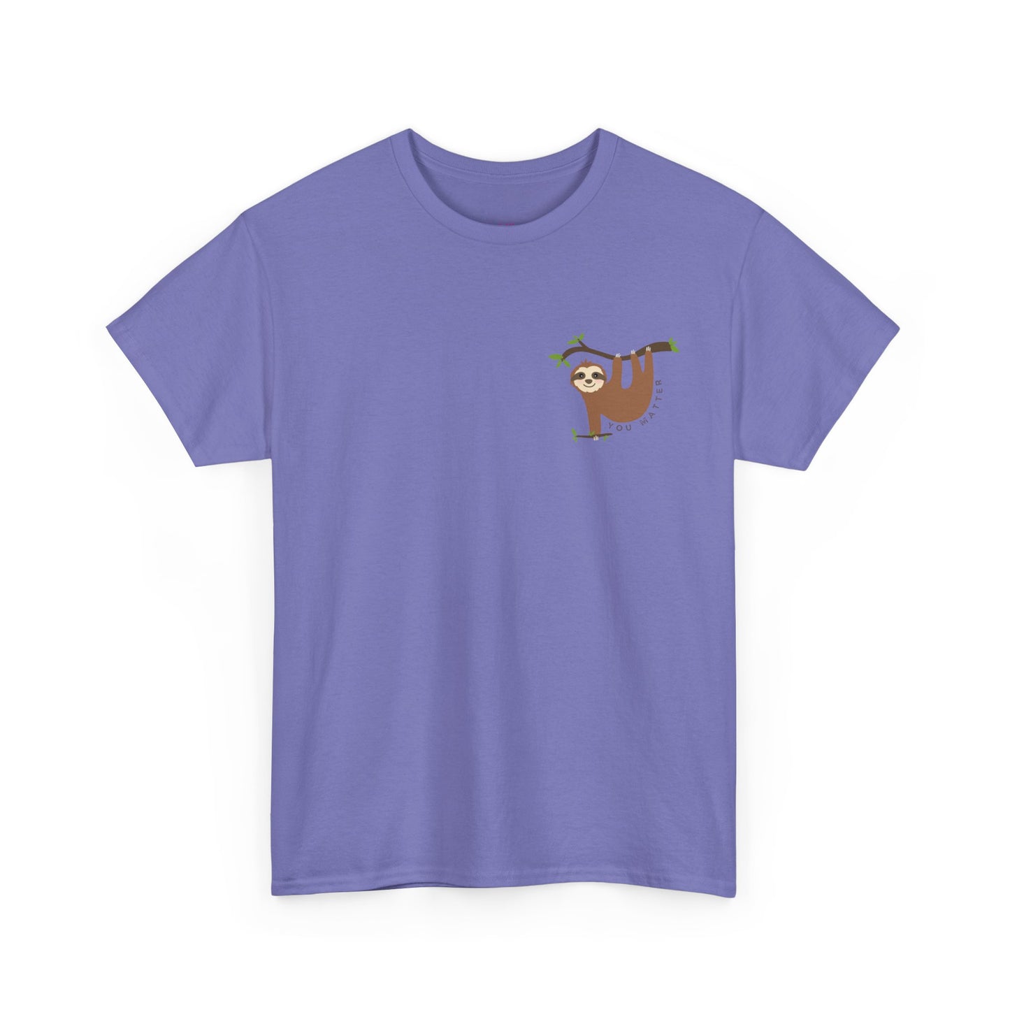 Keep Hangin' On - Sloth // Unisex Heavy Cotton Tee - Motivational