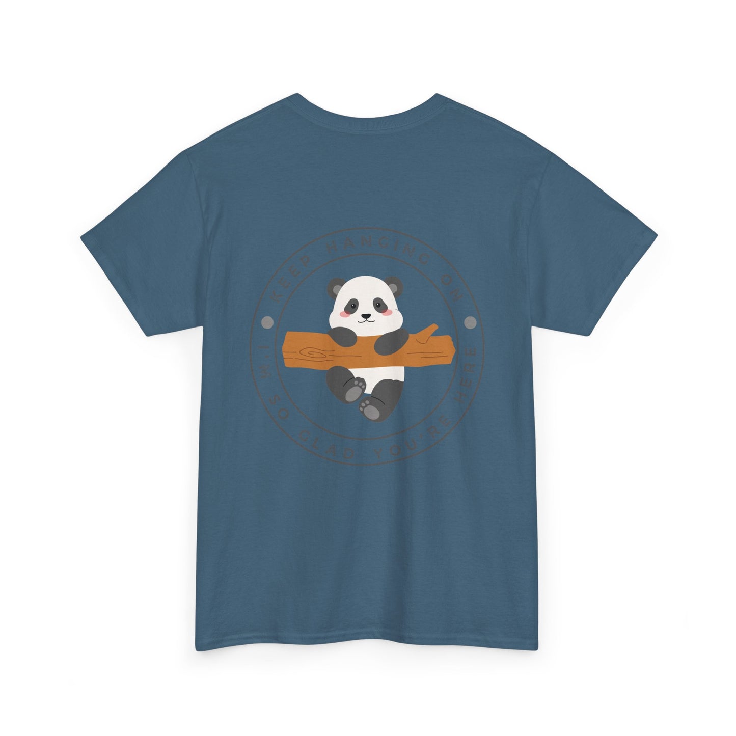 Keep Hangin' On - Panda // Unisex Heavy Cotton Tee -Vibes Graphic Shirt