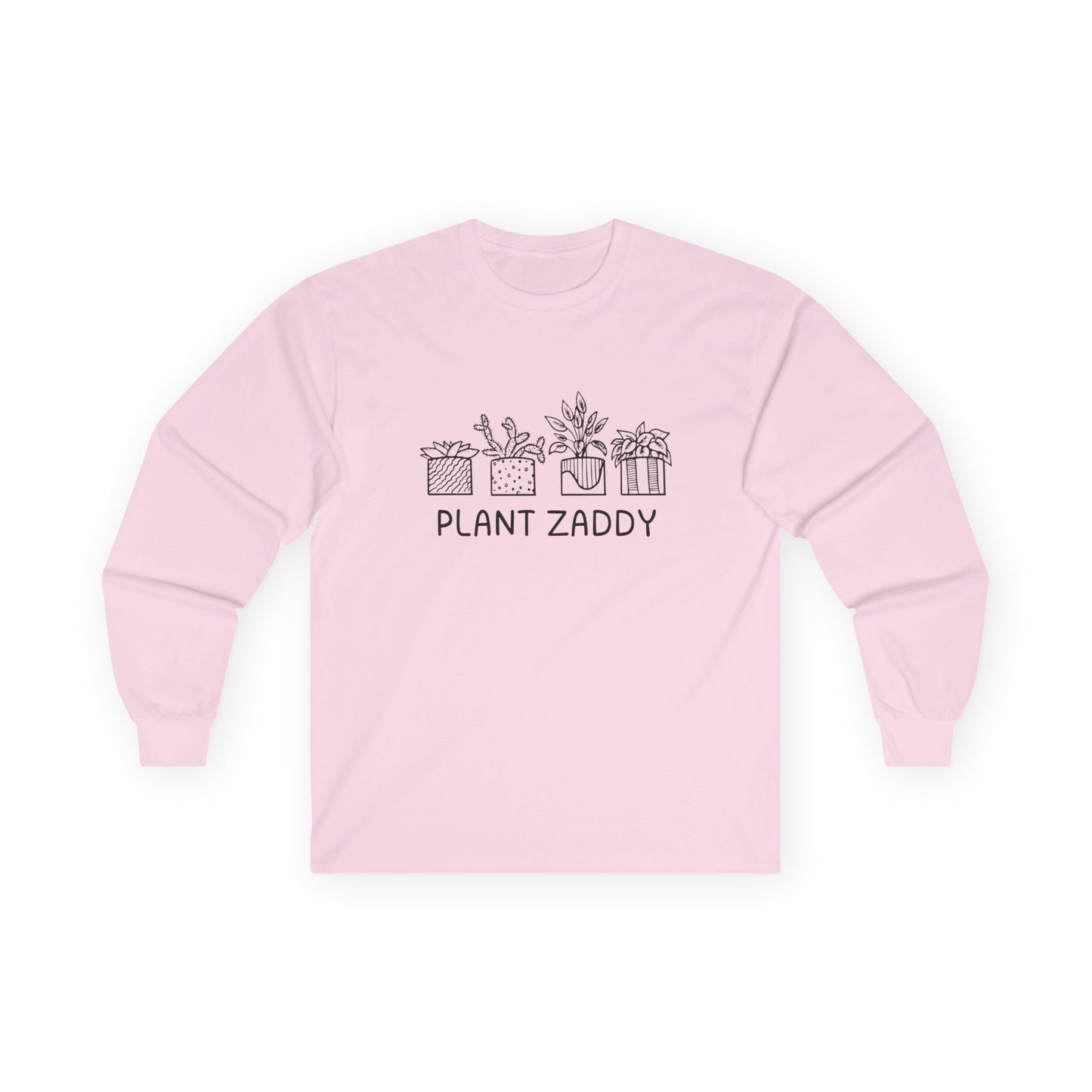Plant Zaddy // Unisex Ultra Cotton Long Sleeve Tee - Perfect for Plant Lovers and Gardening Enthusiasts