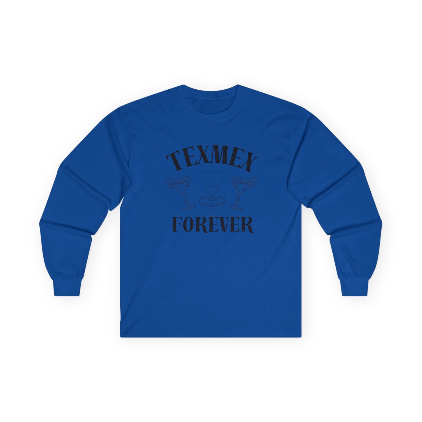 Tex-Mex Forever - Ritas & Queso // Unisex Long Sleeve Tee - Perfect for Food Lovers and Party Enthusiasts
