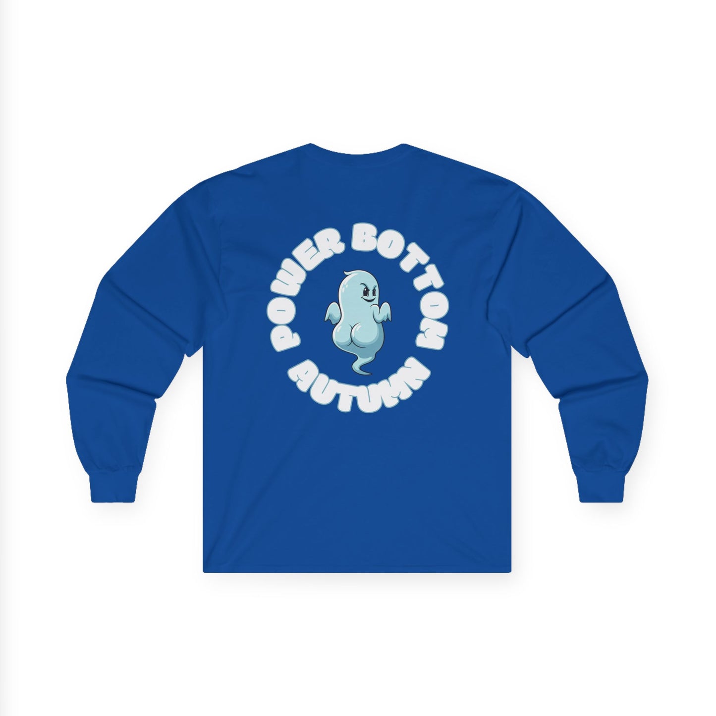 Unisex Ultra Cotton Long Sleeve Tee - 'Power Bottom Autumn' Graphic