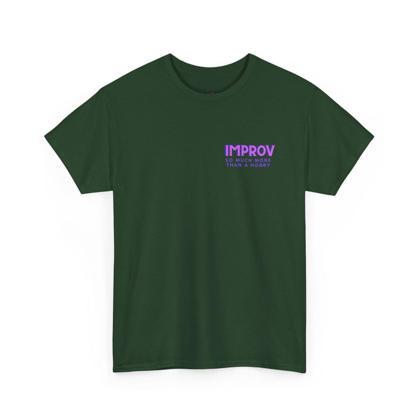 Improv, Multi Color "Yes, And" Double-sided // Colorful Affirmation Unisex Heavy Cotton Tee