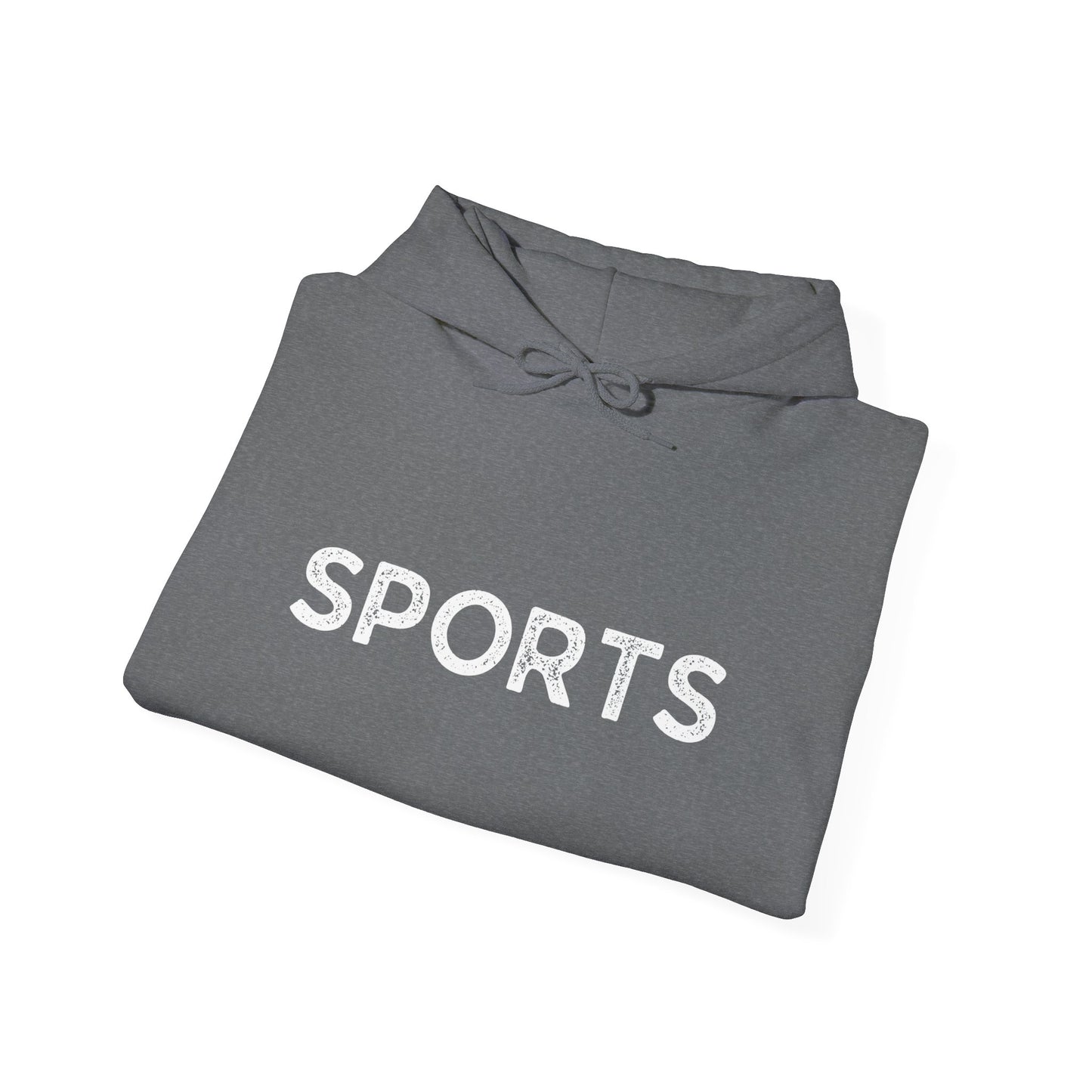 Sports // Unisex Heavy Blend™ Hooded Sweatshirt - White Text