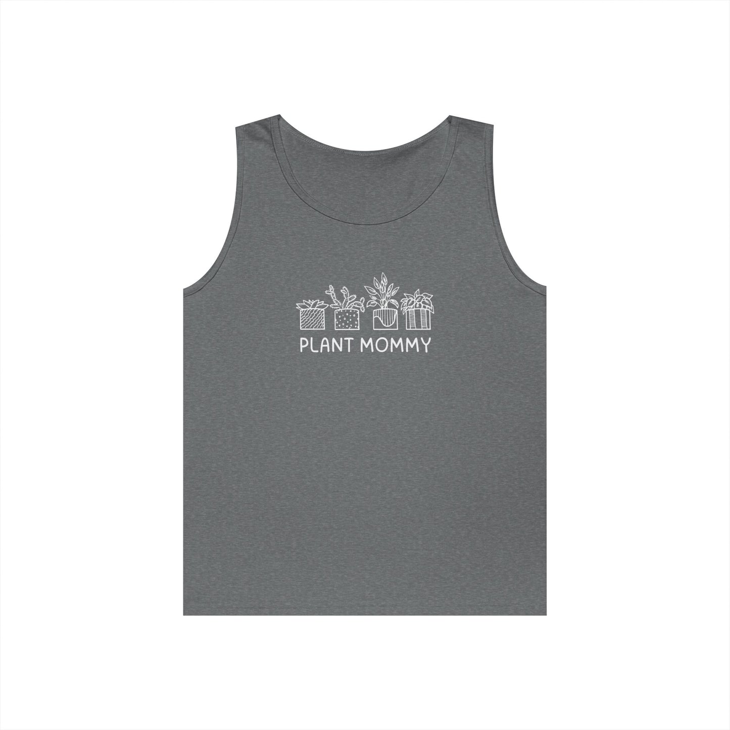 Plant Mommy // Unisex Heavy Cotton Tank Top - Perfect Gift for Plant Lovers