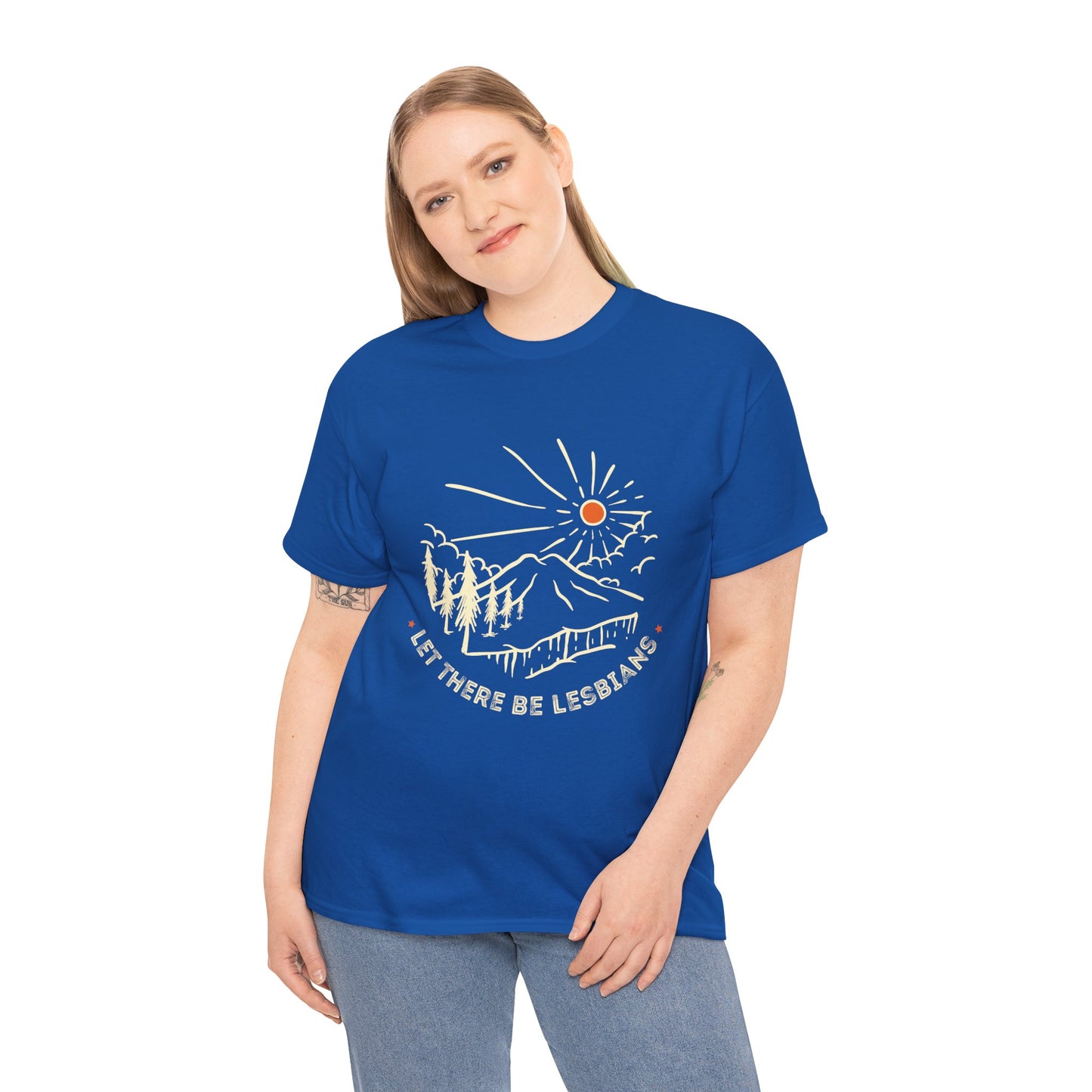 Let There Be Lesbians // Unisex Heavy Cotton Tee - Pride Fashion Statement T-Shirt