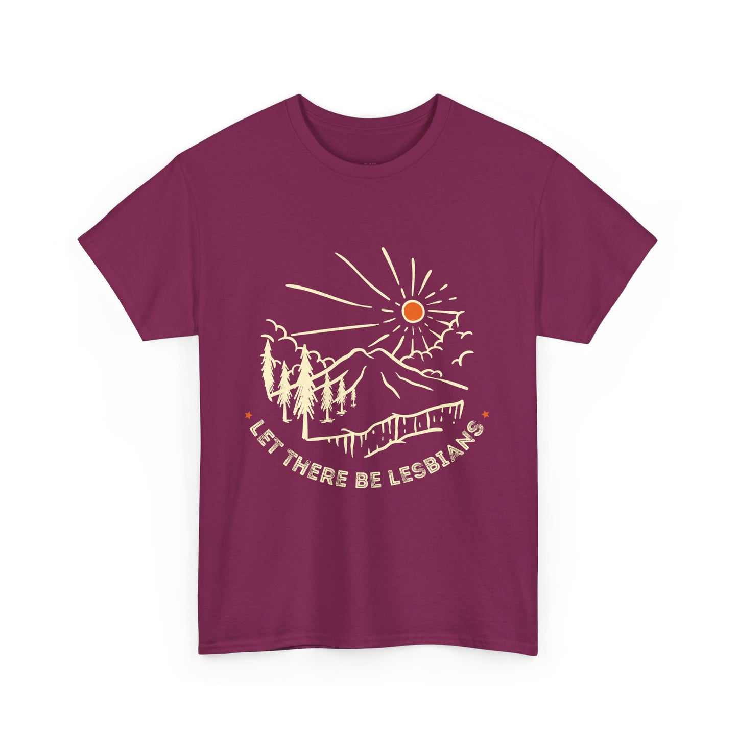 Let There Be Lesbians // Unisex Heavy Cotton Tee - Pride Fashion Statement T-Shirt