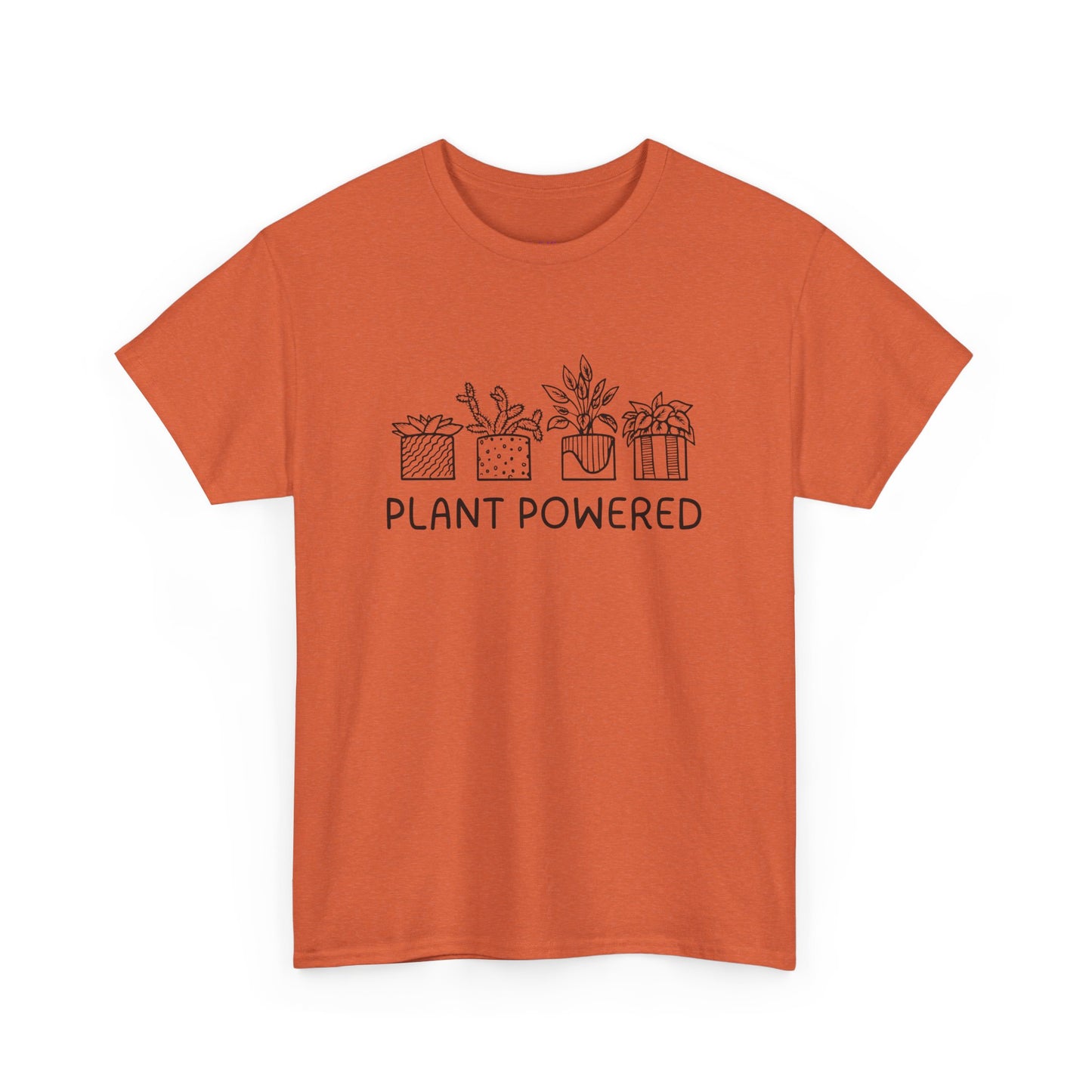 Plant Powered // Unisex Heavy Cotton Tee - Perfect for Everyday Comfort