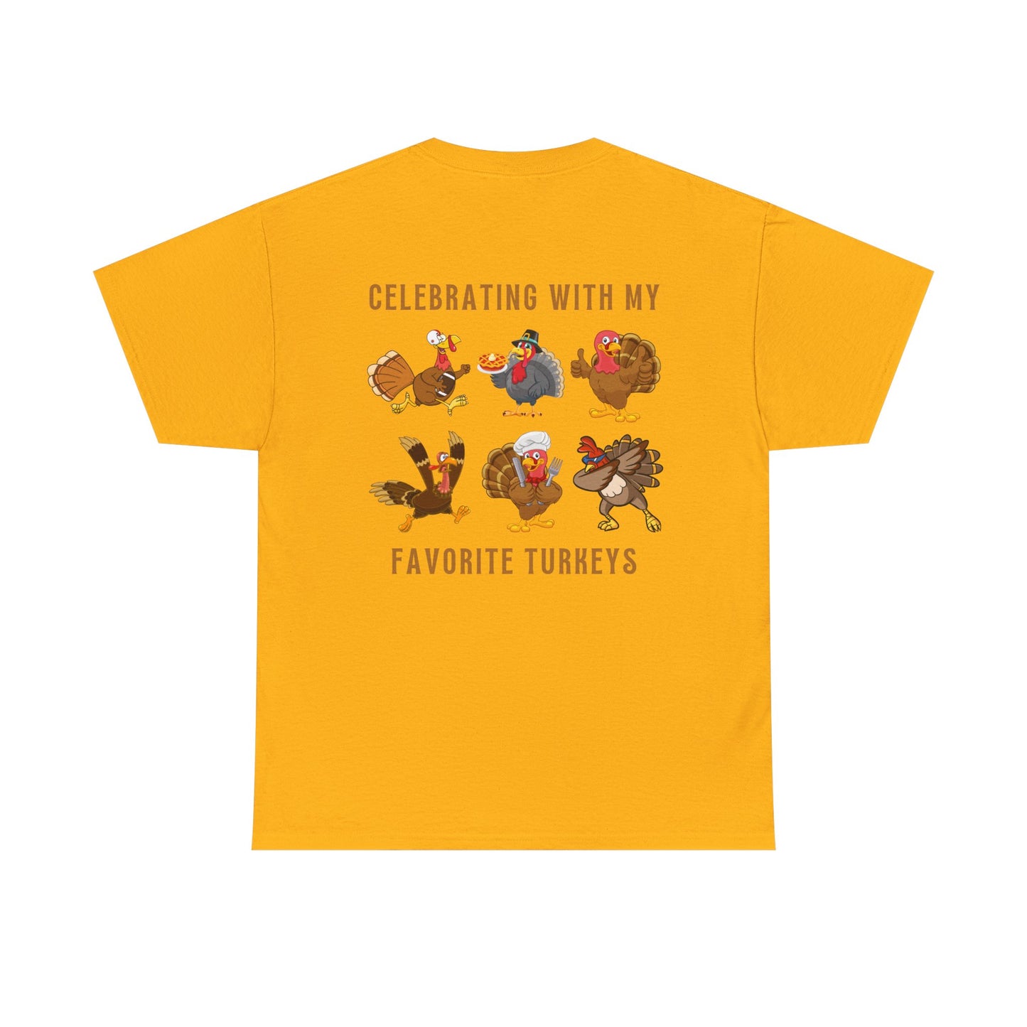 Thanksgiving with My Favorite Turkeys // Unisex Jersey Short Sleeve Tee